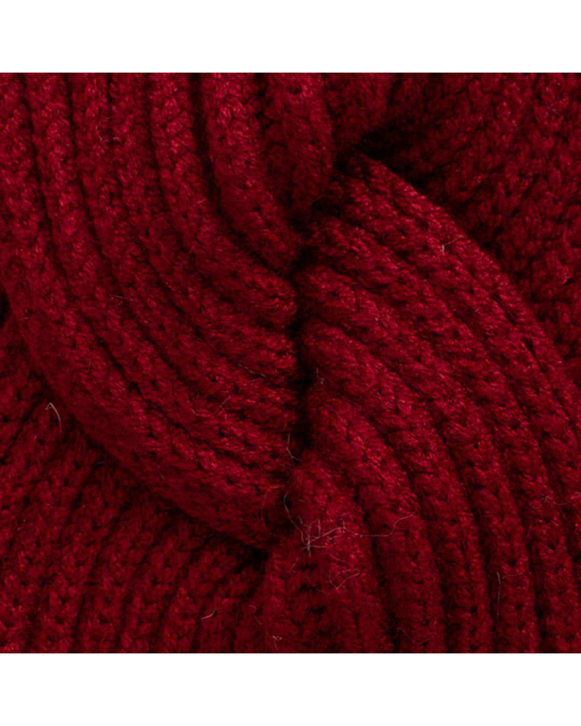 هدبند بافت زرشکی مدل ریب پاپیونی تارتن Tartan کد 700030148