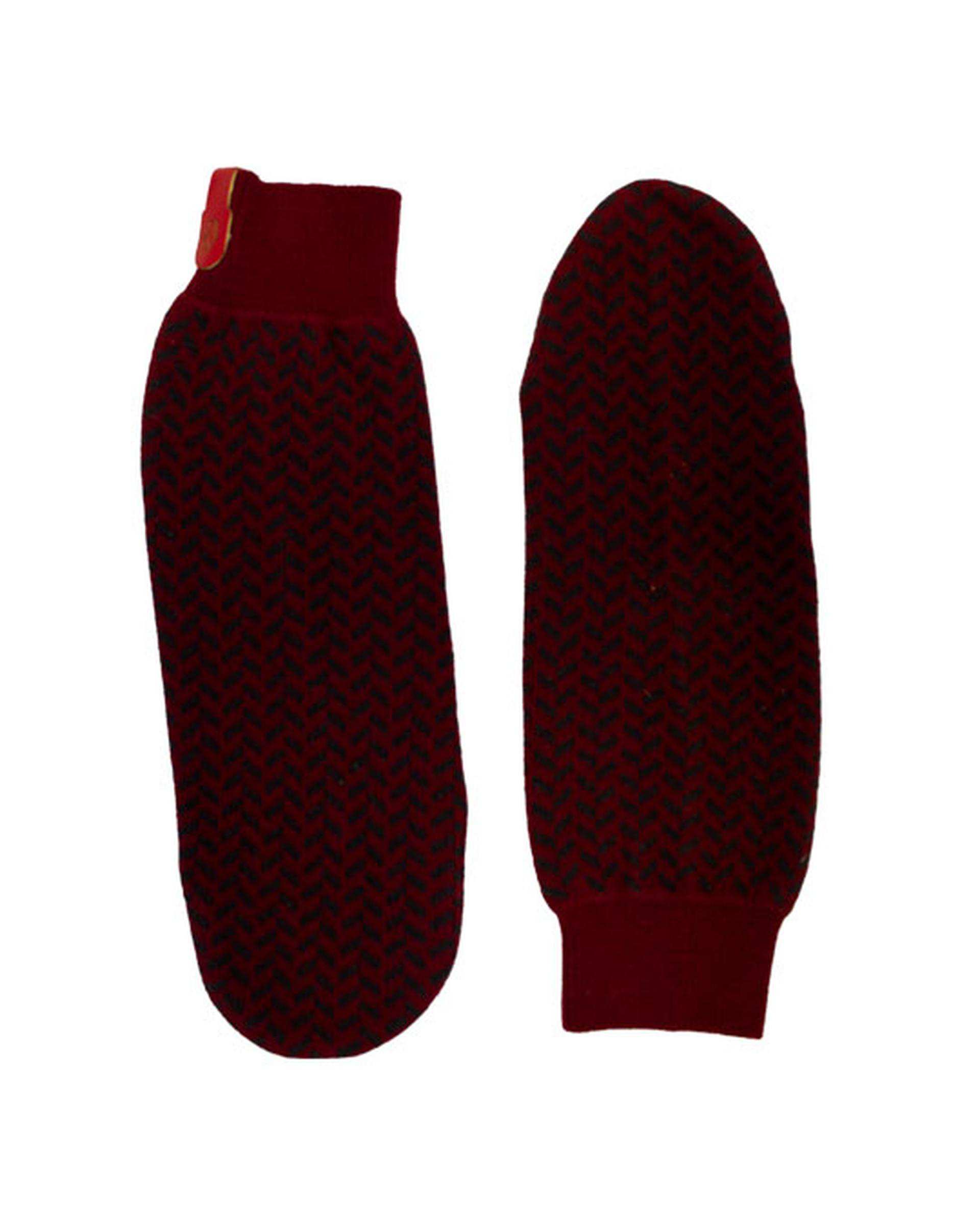 پاپوش بافت زرشکی تارتن Tartan مدل جناقی کد 800000107