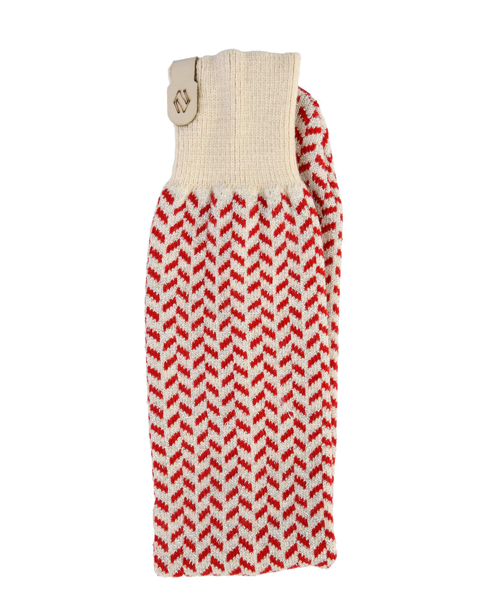 پاپوش بافت قرمز تارتن Tartan مدل جناقی لمه دار کد 800000146