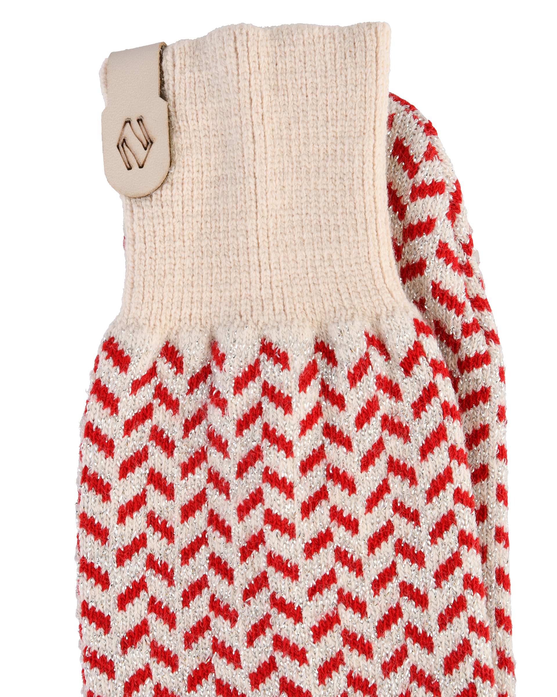 پاپوش بافت قرمز تارتن Tartan مدل جناقی لمه دار کد 800000146