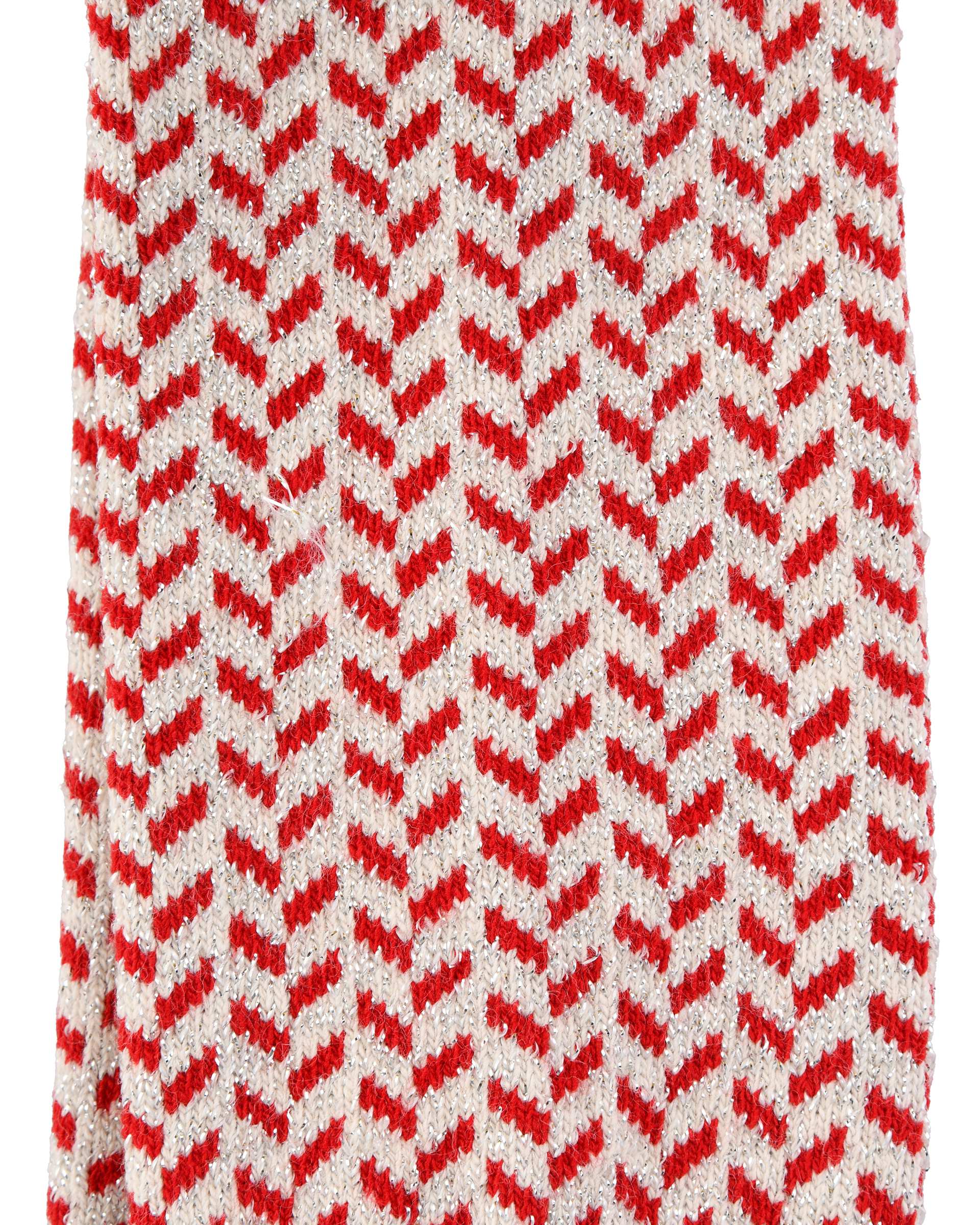 پاپوش بافت قرمز تارتن Tartan مدل جناقی لمه دار کد 800000146