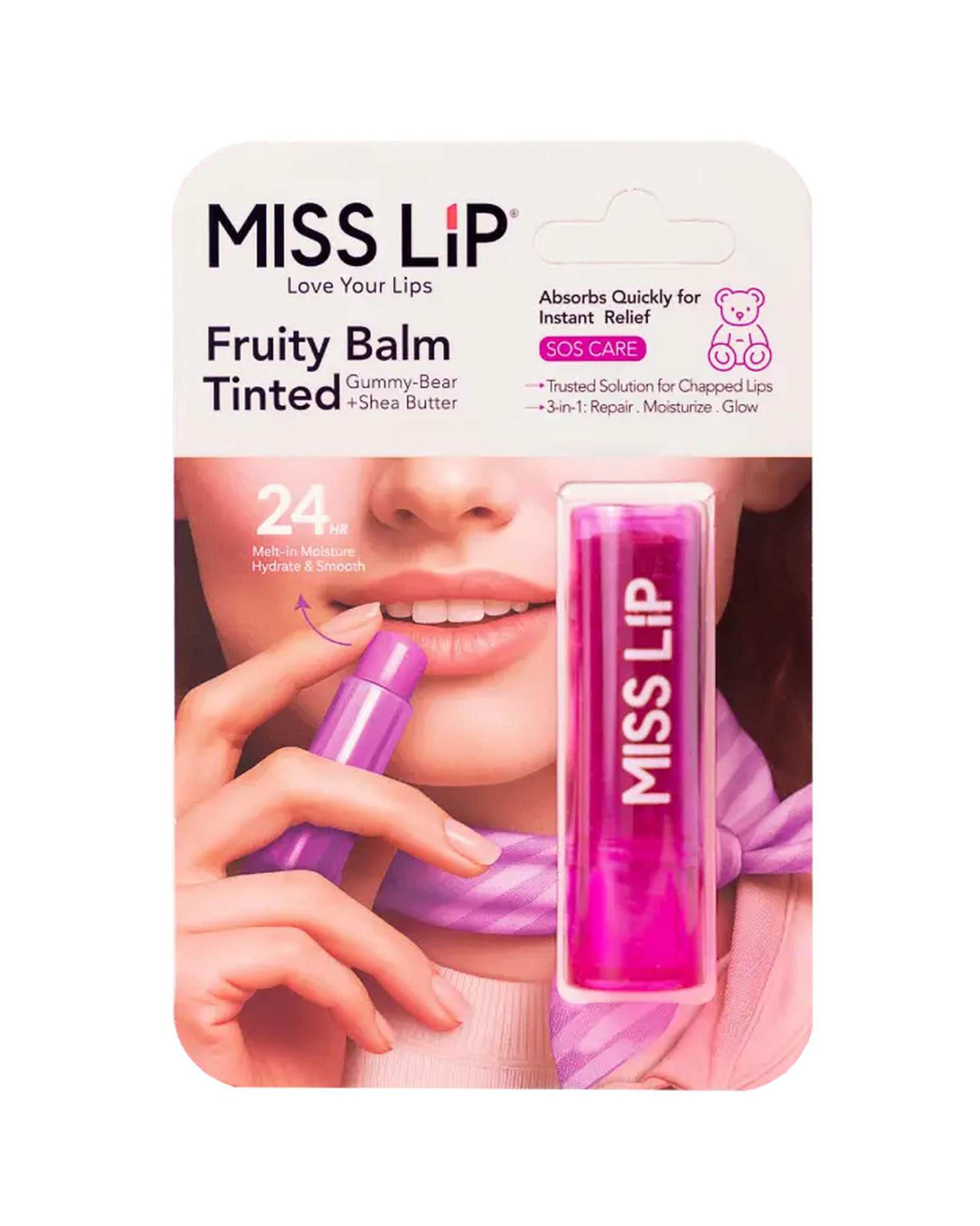 بالم لب رنگی پاستیل خرسی میس لیپ Miss Lip