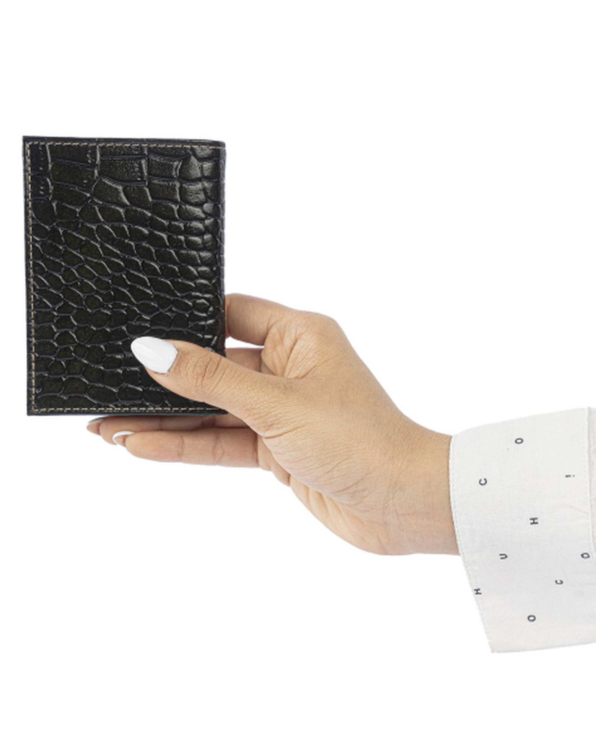 جاکارتی چرم سبز تیره بیسراک Bisrak کد CH-115-R45