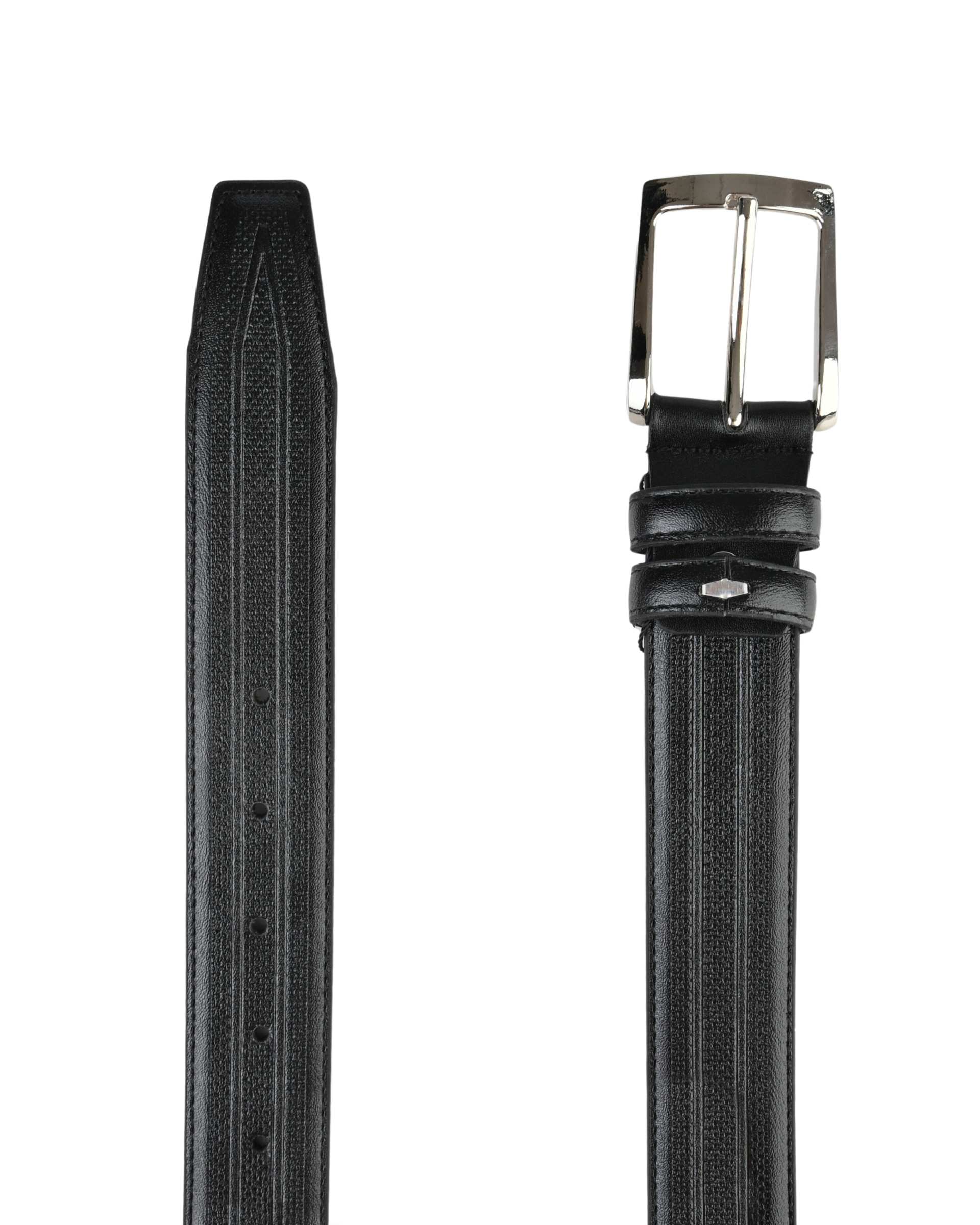 کمربند چرم مردانه مشکی بیسراک Bisrak کد MB-719-99