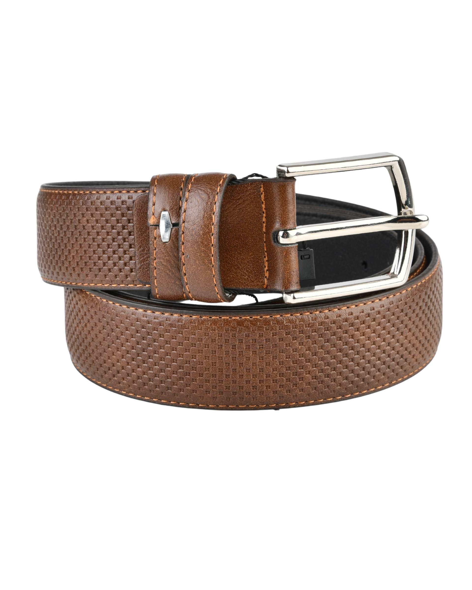 کمربند چرم مردانه قهوه ای بیسراک Bisrak کد MB-724-36