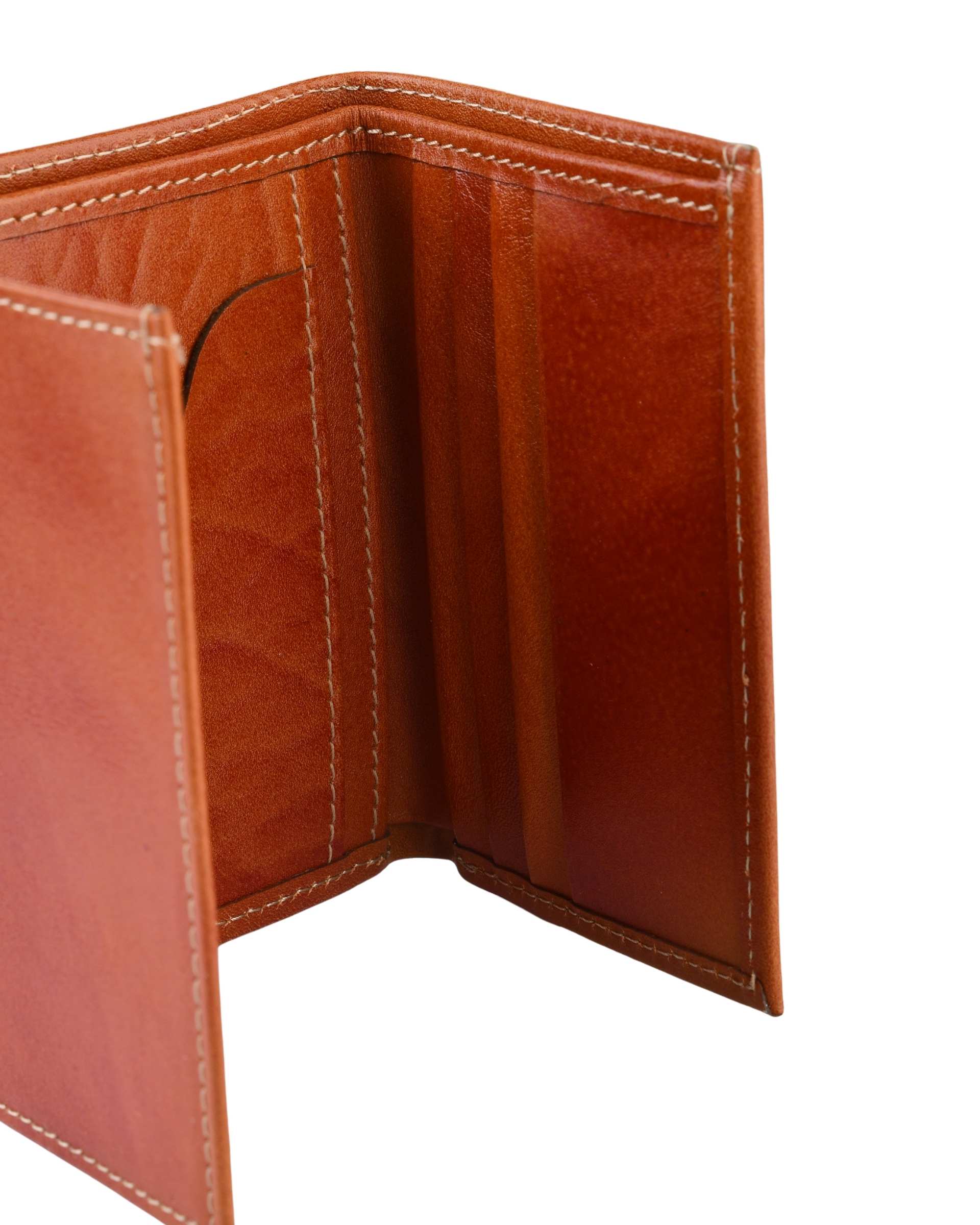 کیف پول چرم جیبی عسلی بیسراک Bisrak کد NL-J3Lat-N18