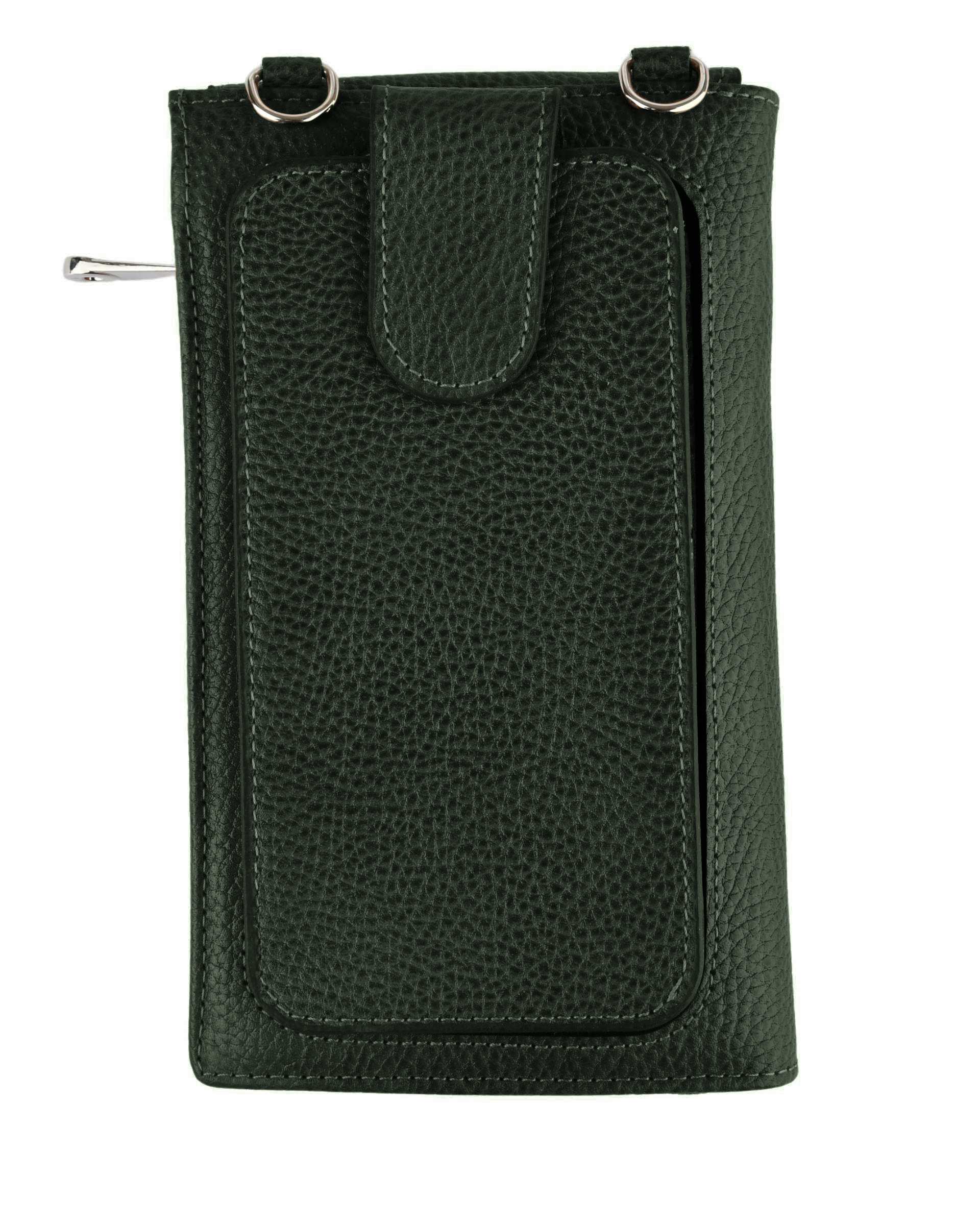 کیف چرم پاسپورتی سبز تیره بیسراک Bisrak کد PB-Maral-F45