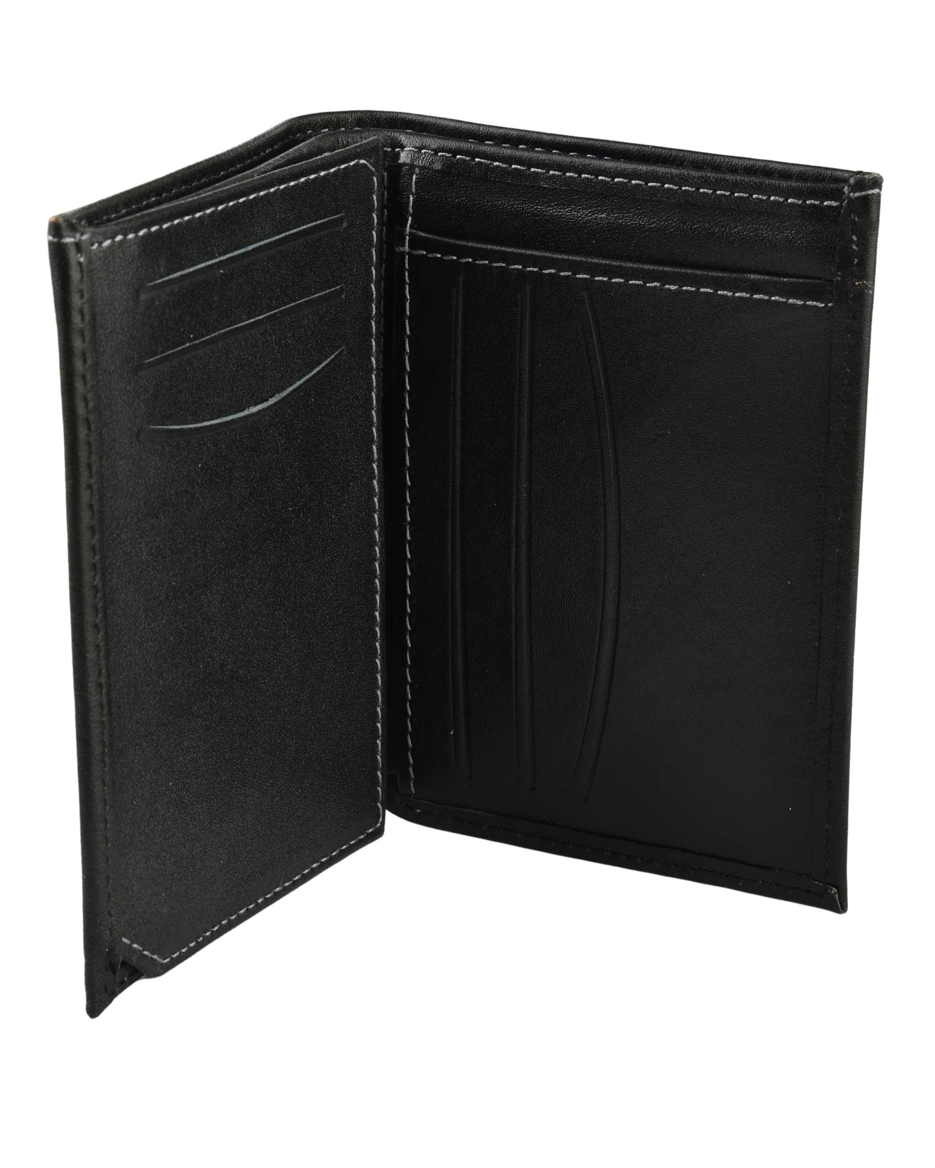 کیف پول چرم جیبی مشکی بیسراک Bisrak کد PW-306-N99