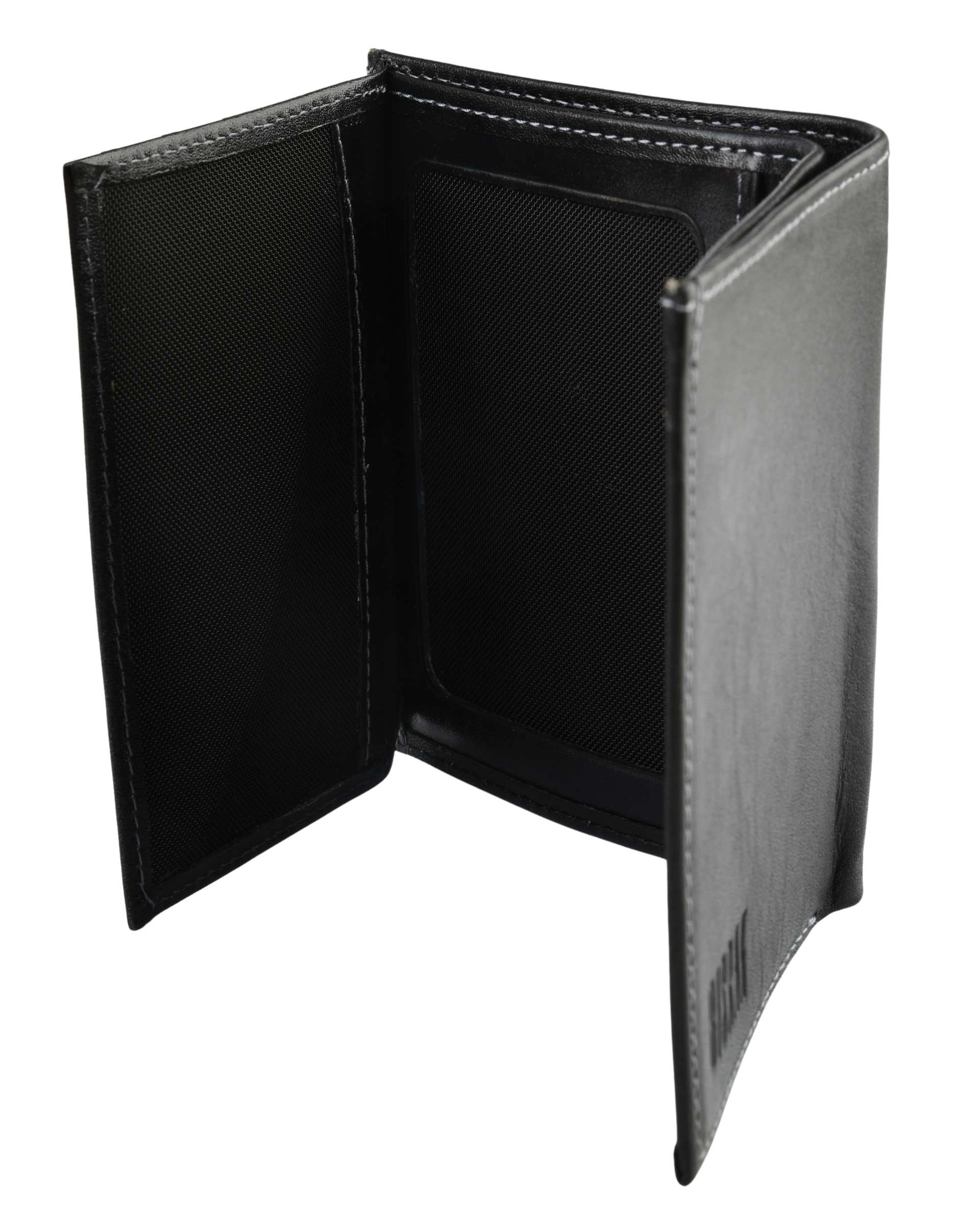 کیف پول چرم جیبی مشکی بیسراک Bisrak کد PW-306-N99