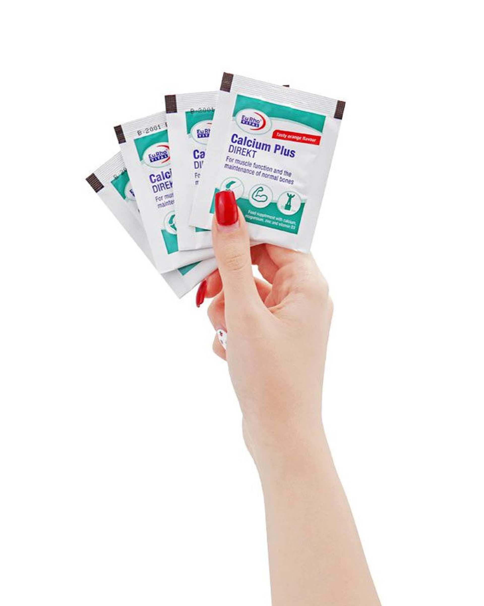 ساشه کلسیم پلاس دایرکت یوروویتال با طعم پرتقال بسته 30 عددی