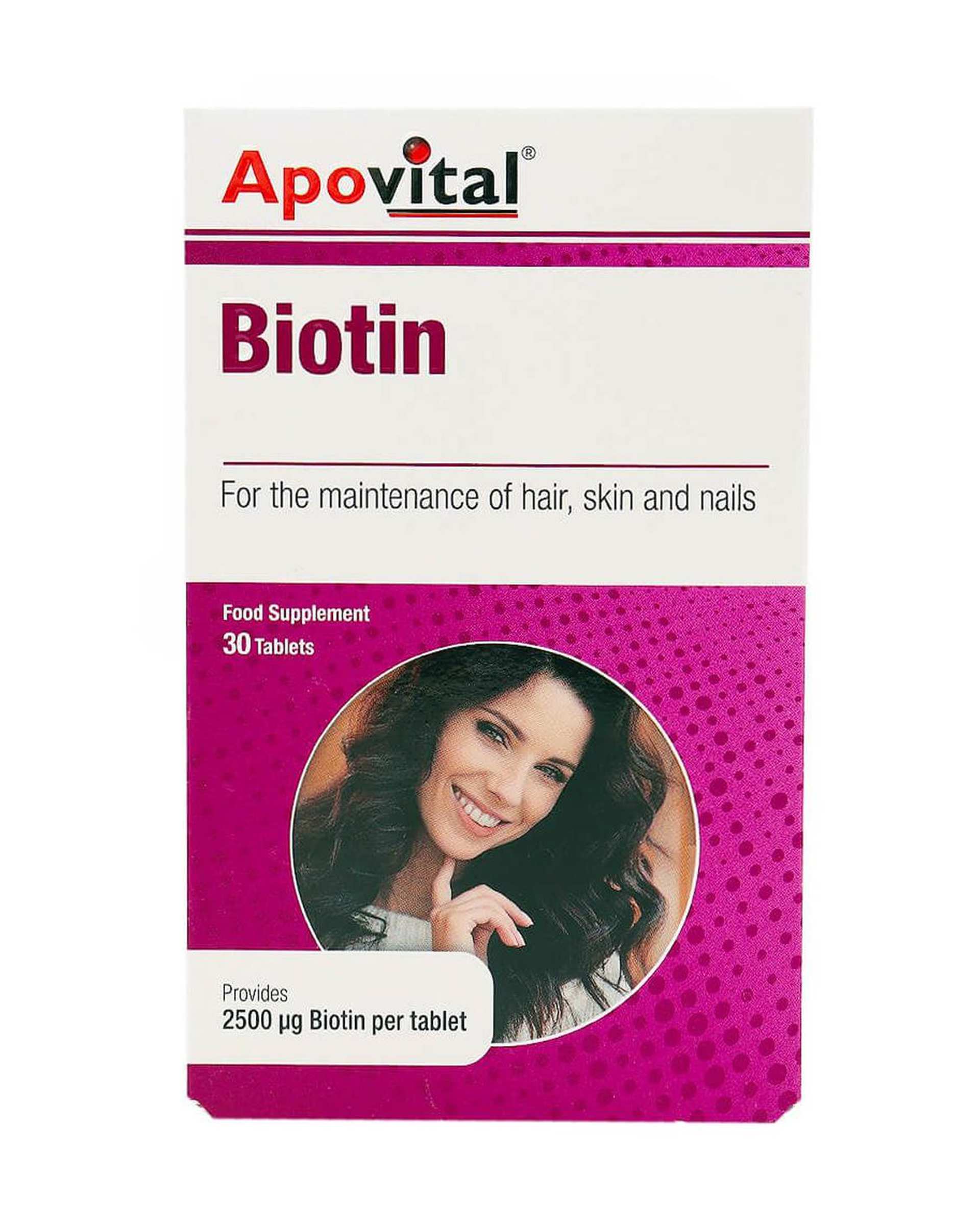 قرص بیوتین آپوویتال بسته 30 عددی