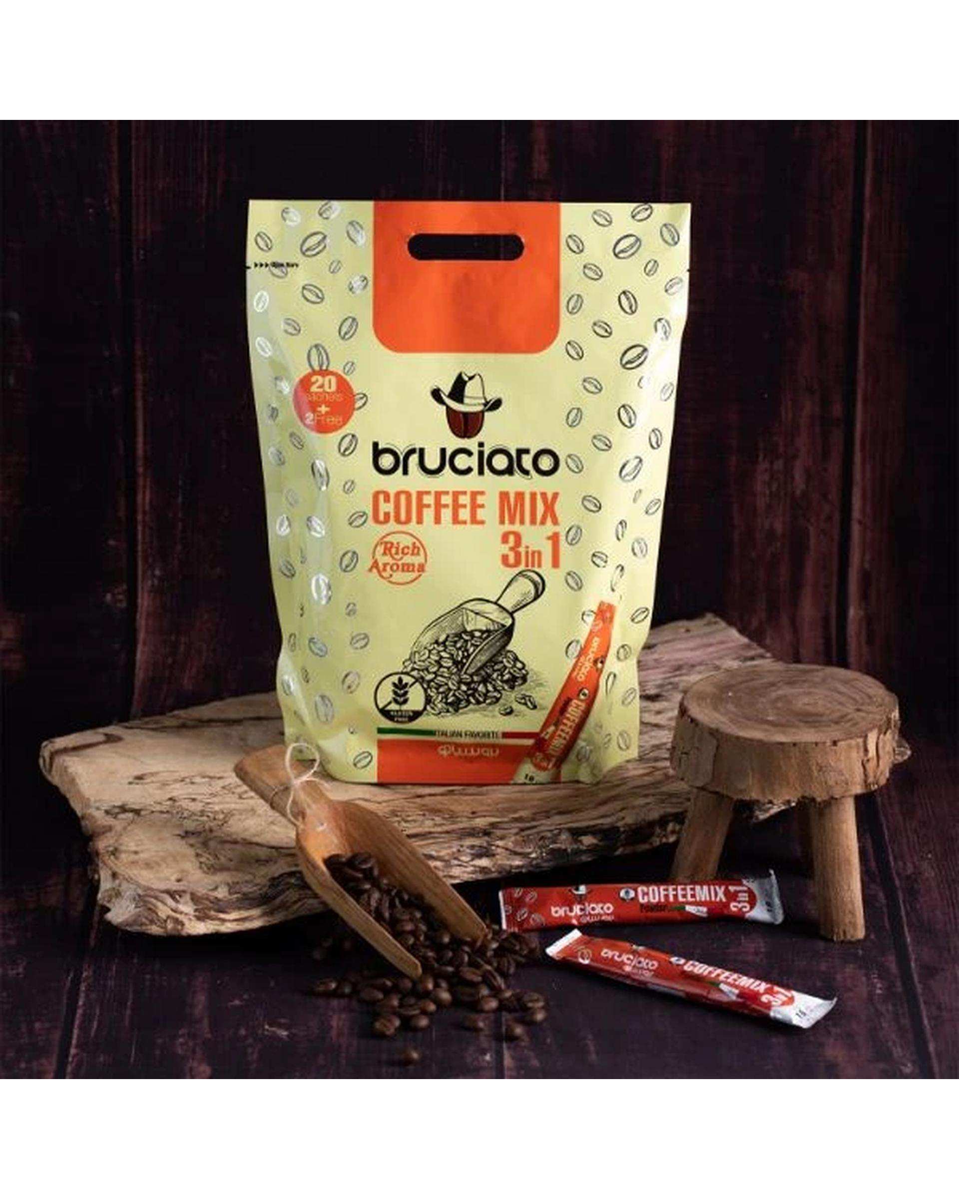 ساشه کافی میکس 1*3 بروسیاتو Bruciato بسته 2+20 عددی
