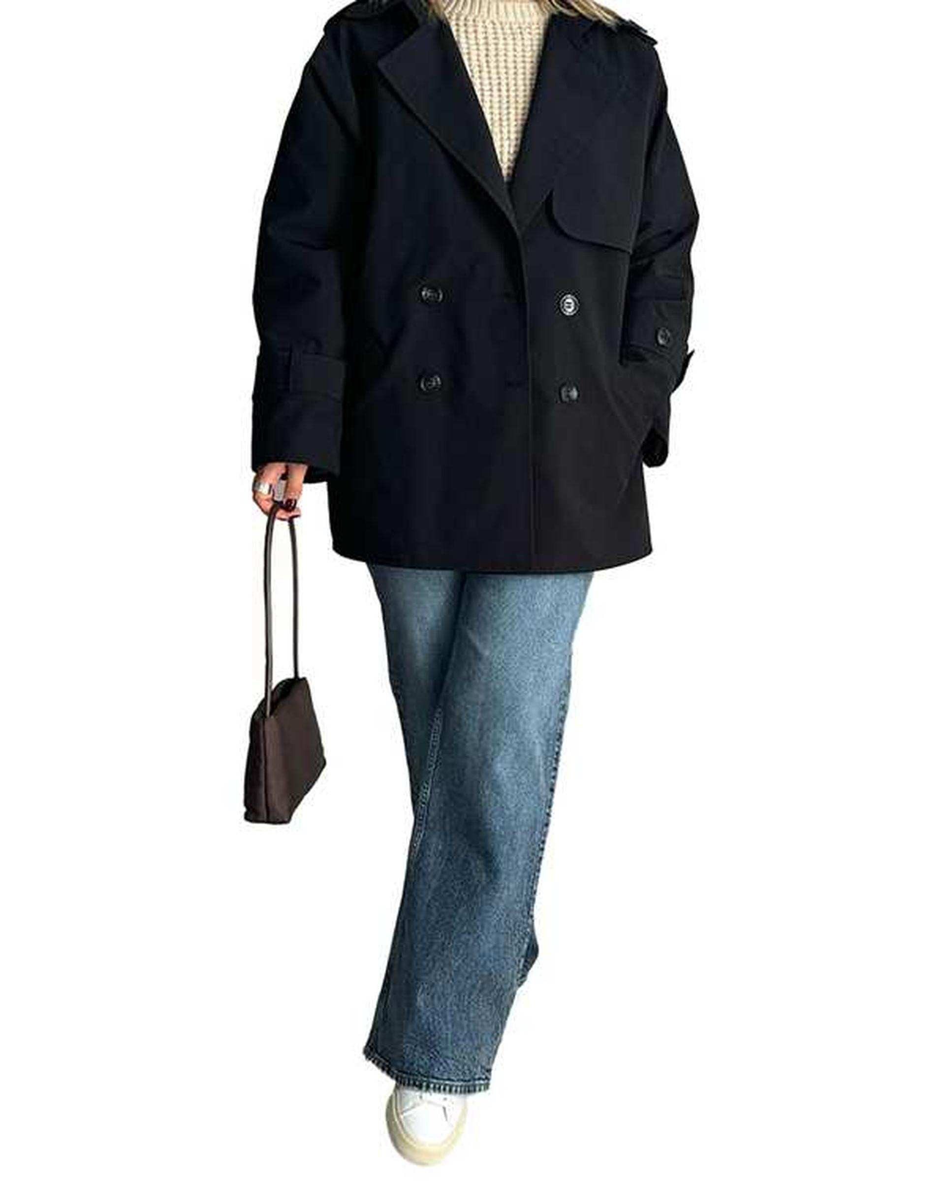 ترنچ کت زنانه کوتاه آماهی Amahi مدل Drop کد AA104