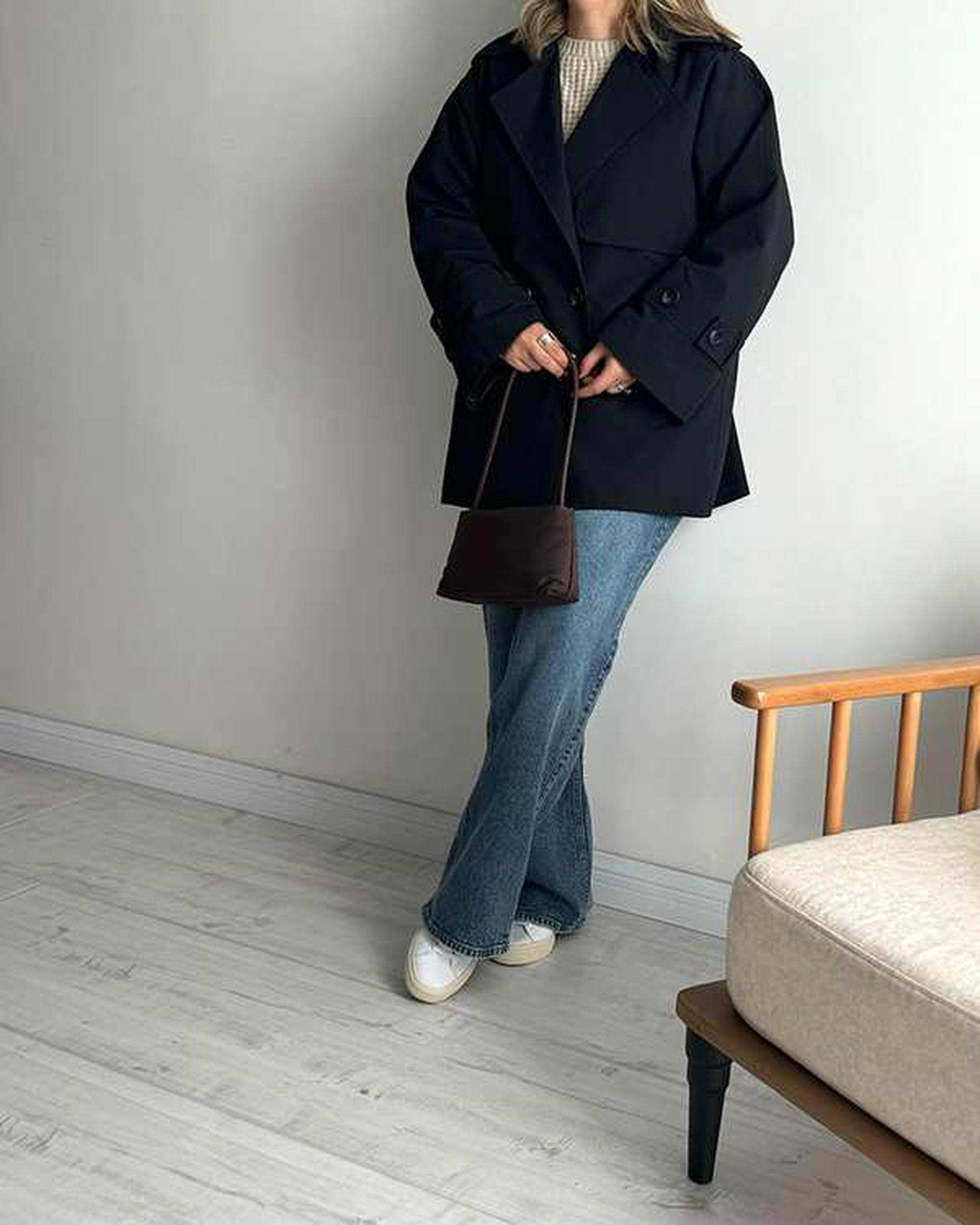 ترنچ کت زنانه کوتاه آماهی Amahi مدل Drop کد AA104