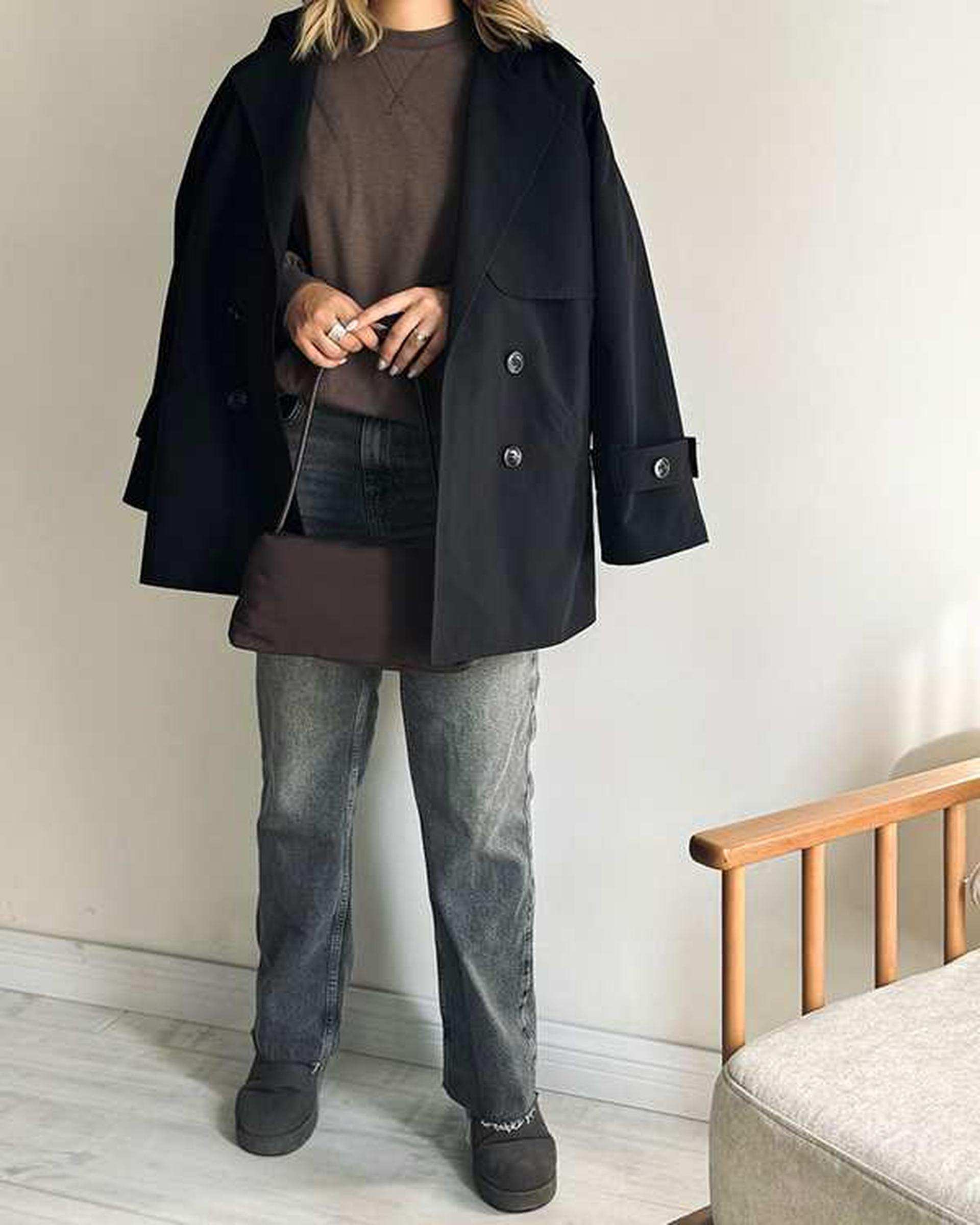 ترنچ کت زنانه کوتاه آماهی Amahi مدل Drop کد AA104