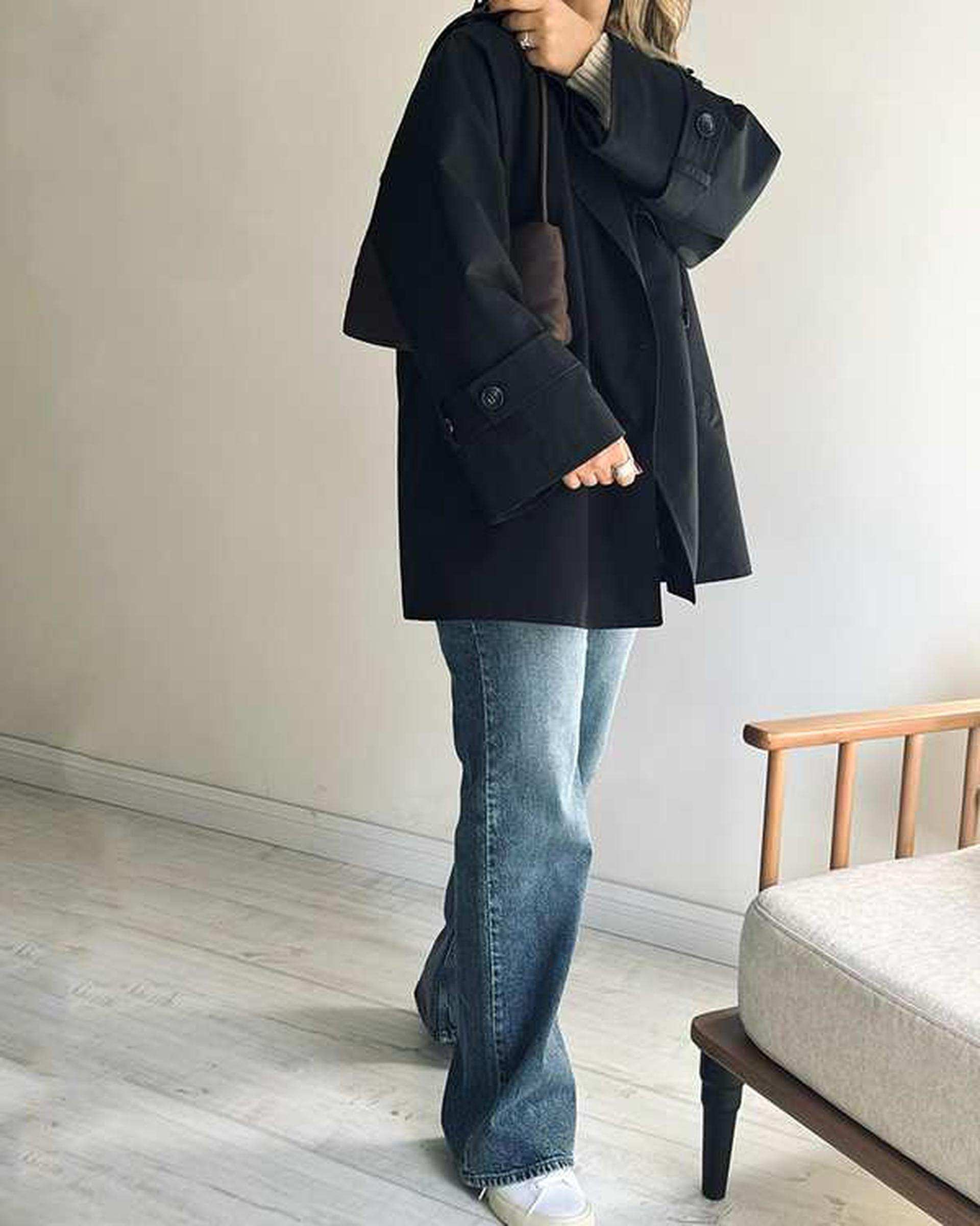 ترنچ کت زنانه کوتاه آماهی Amahi مدل Drop کد AA104