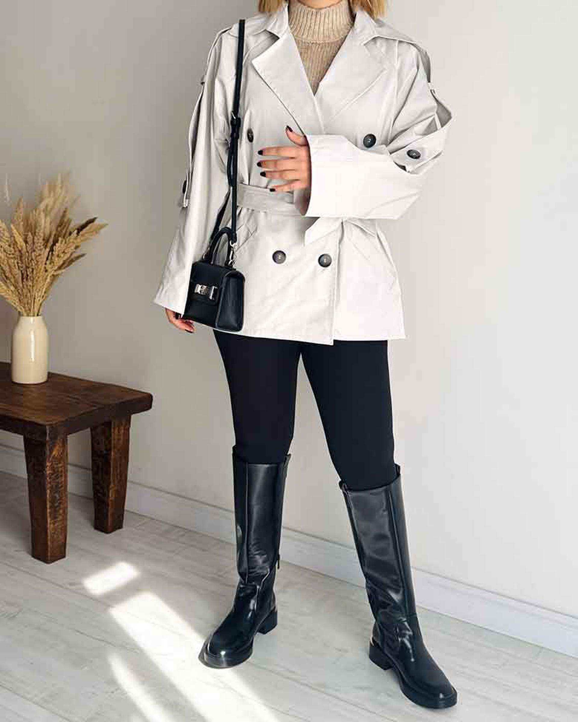 ترنچ کت زنانه قد 90 استخوانی نگار ندایی Negar Nedaei مدل Chill