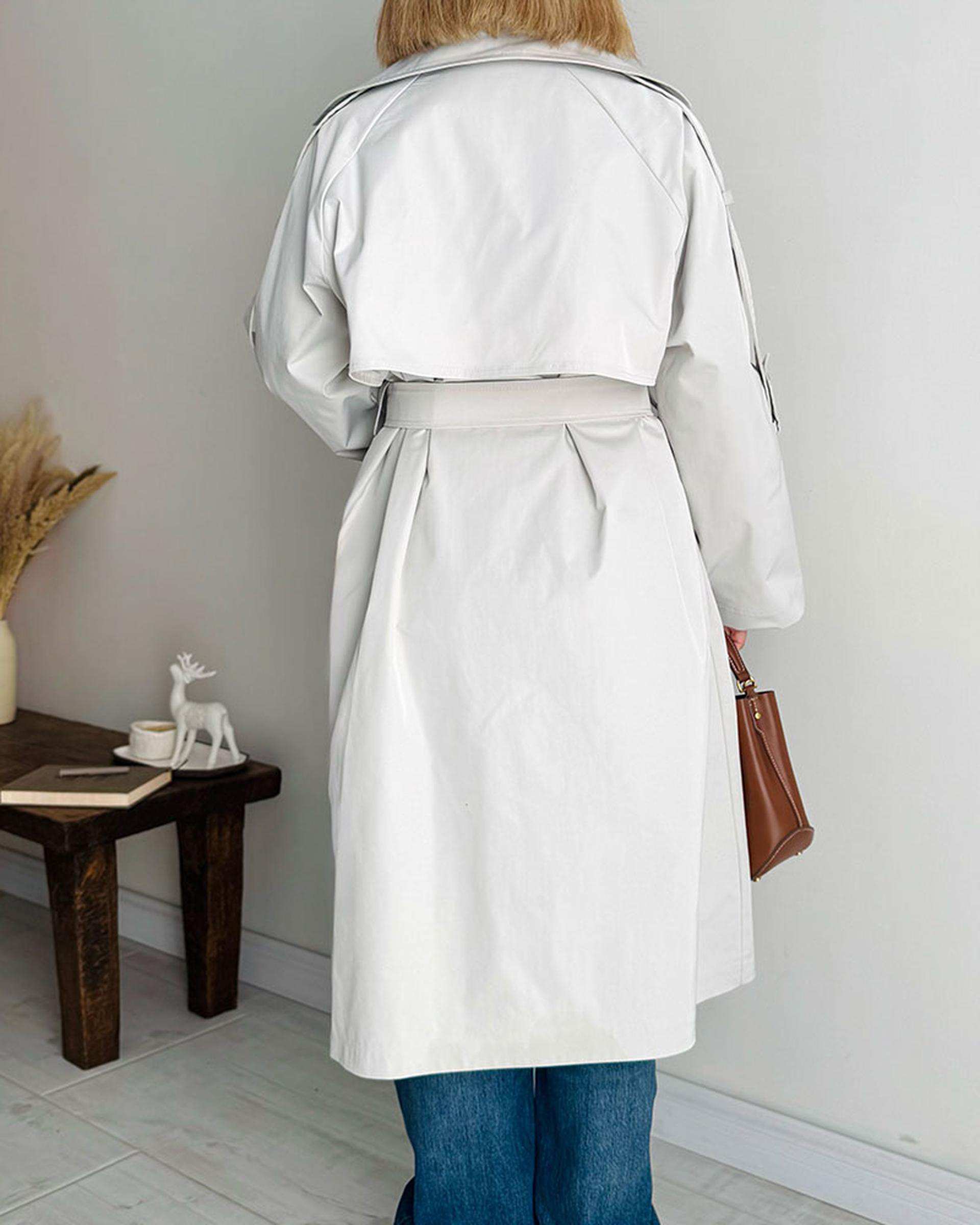 ترنچ کت زنانه قد 90 استخوانی نگار ندایی Negar Nedaei مدل Chill