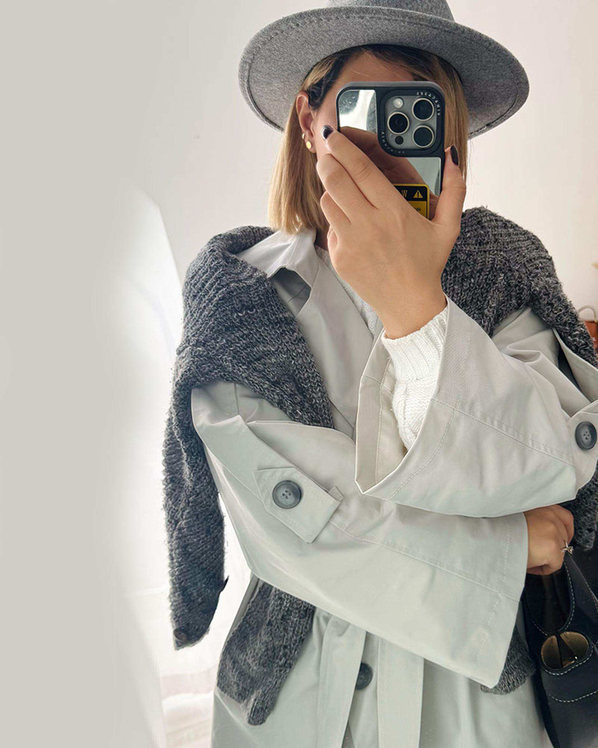 ترنچ کت زنانه قد 120 استخوانی نگار ندایی Negar Nedaei مدل Chill