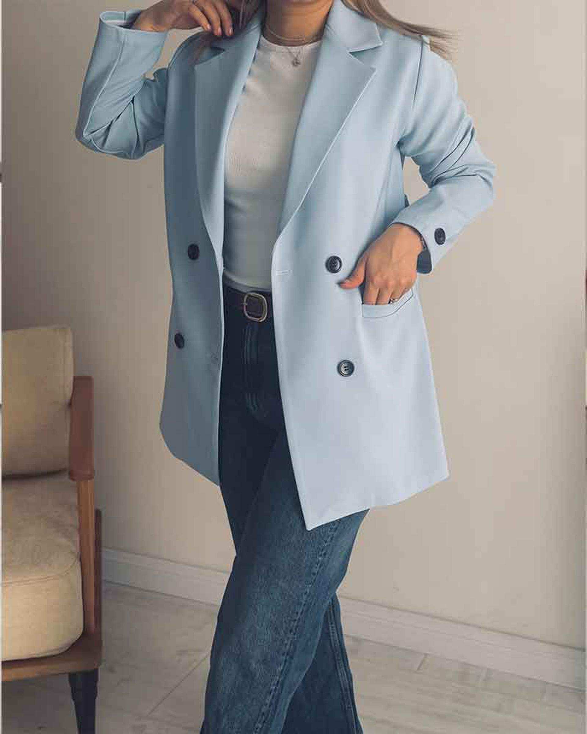 کت زنانه آبی نگار ندایی Negar Nedaei مدل Royal