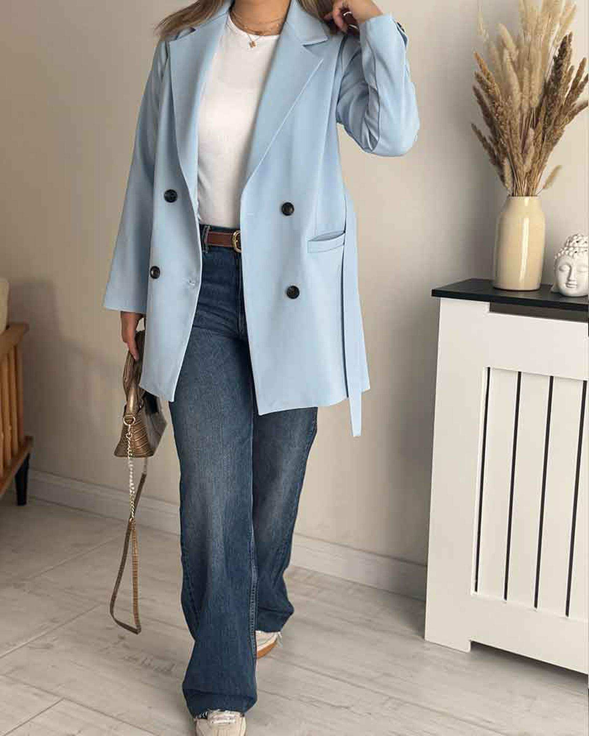 کت زنانه آبی نگار ندایی Negar Nedaei مدل Royal