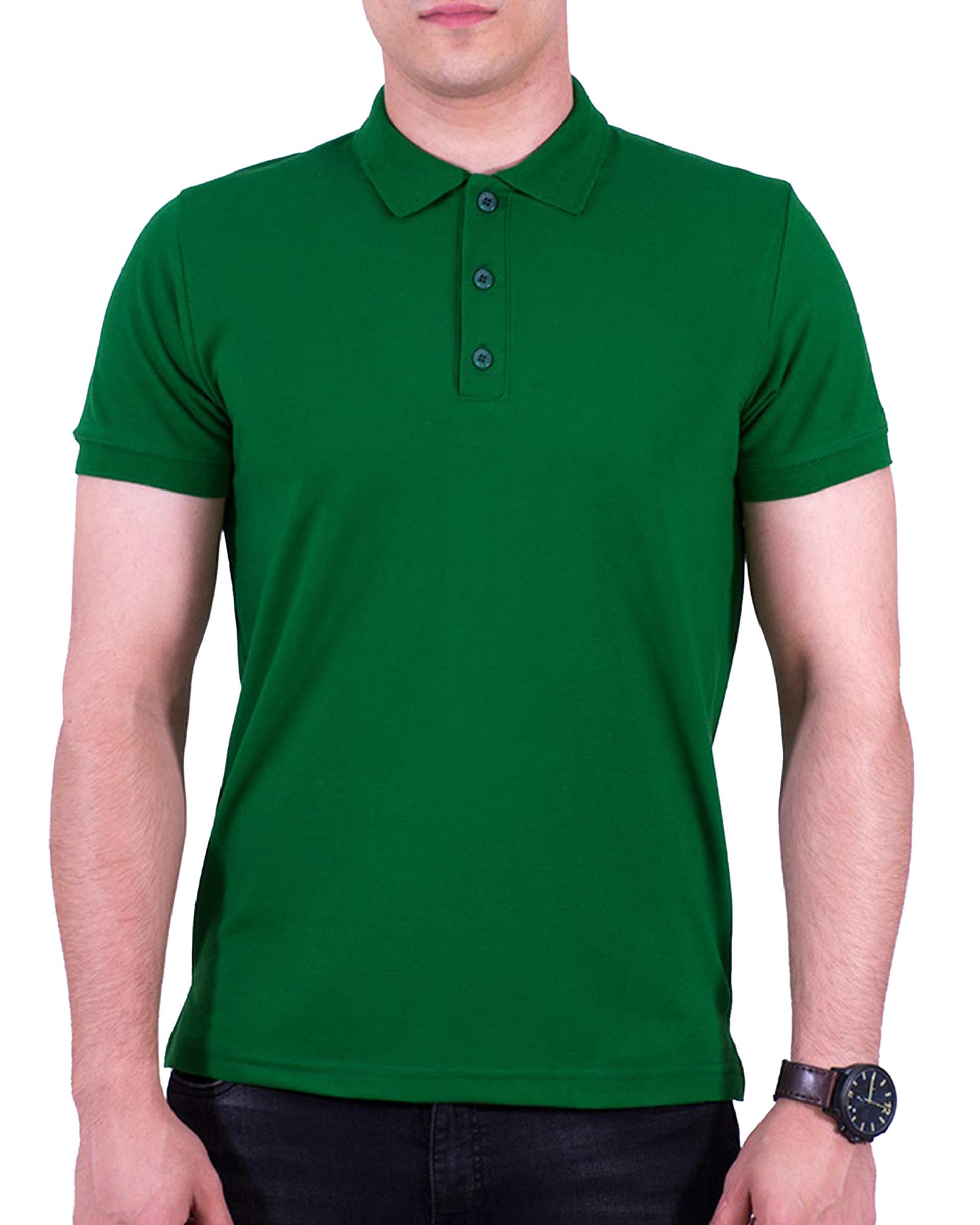 پولوشرت مردانه سبز سیمپل ورز Simple wears کد POS790