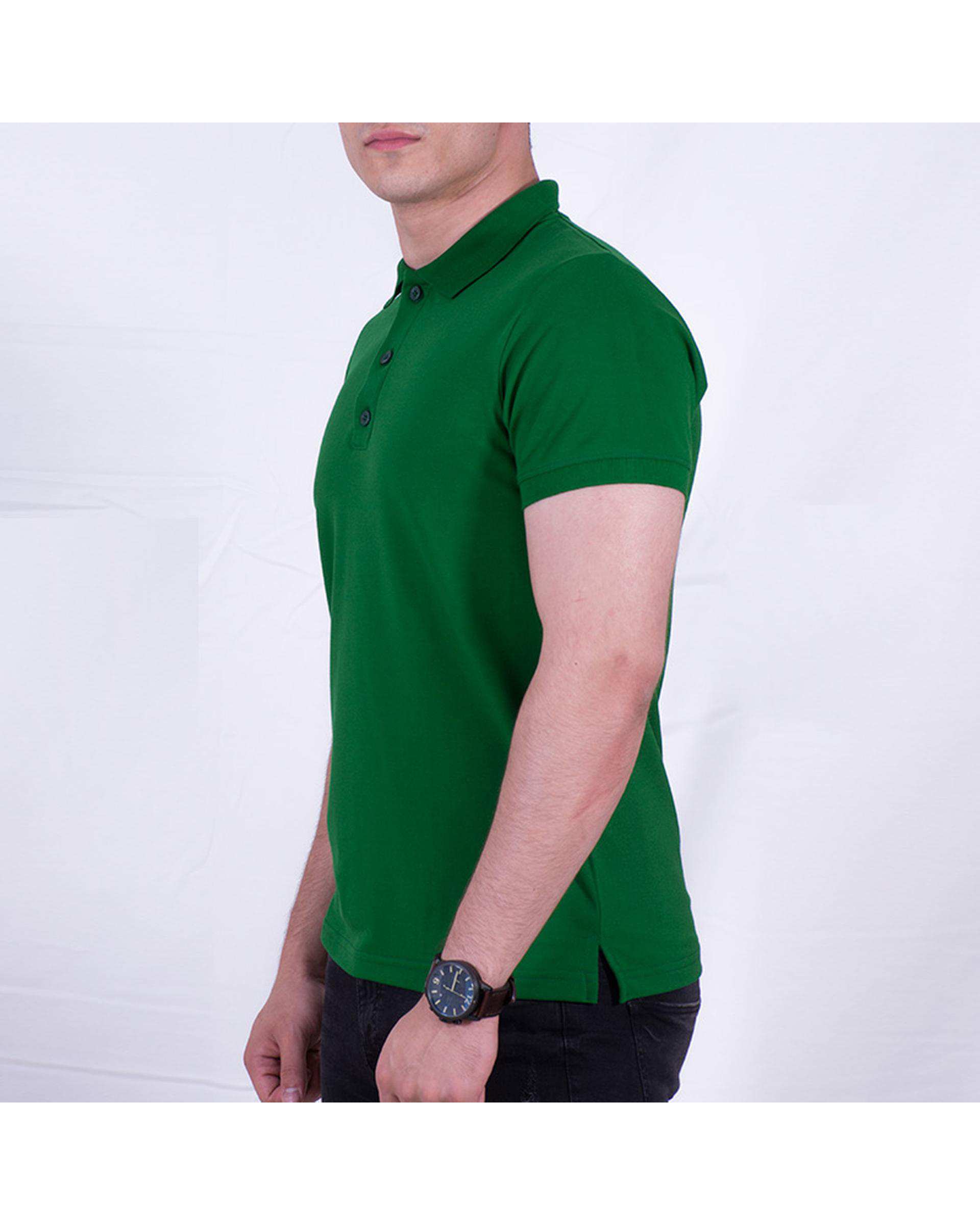 پولوشرت مردانه سبز سیمپل ورز Simple wears کد POS790