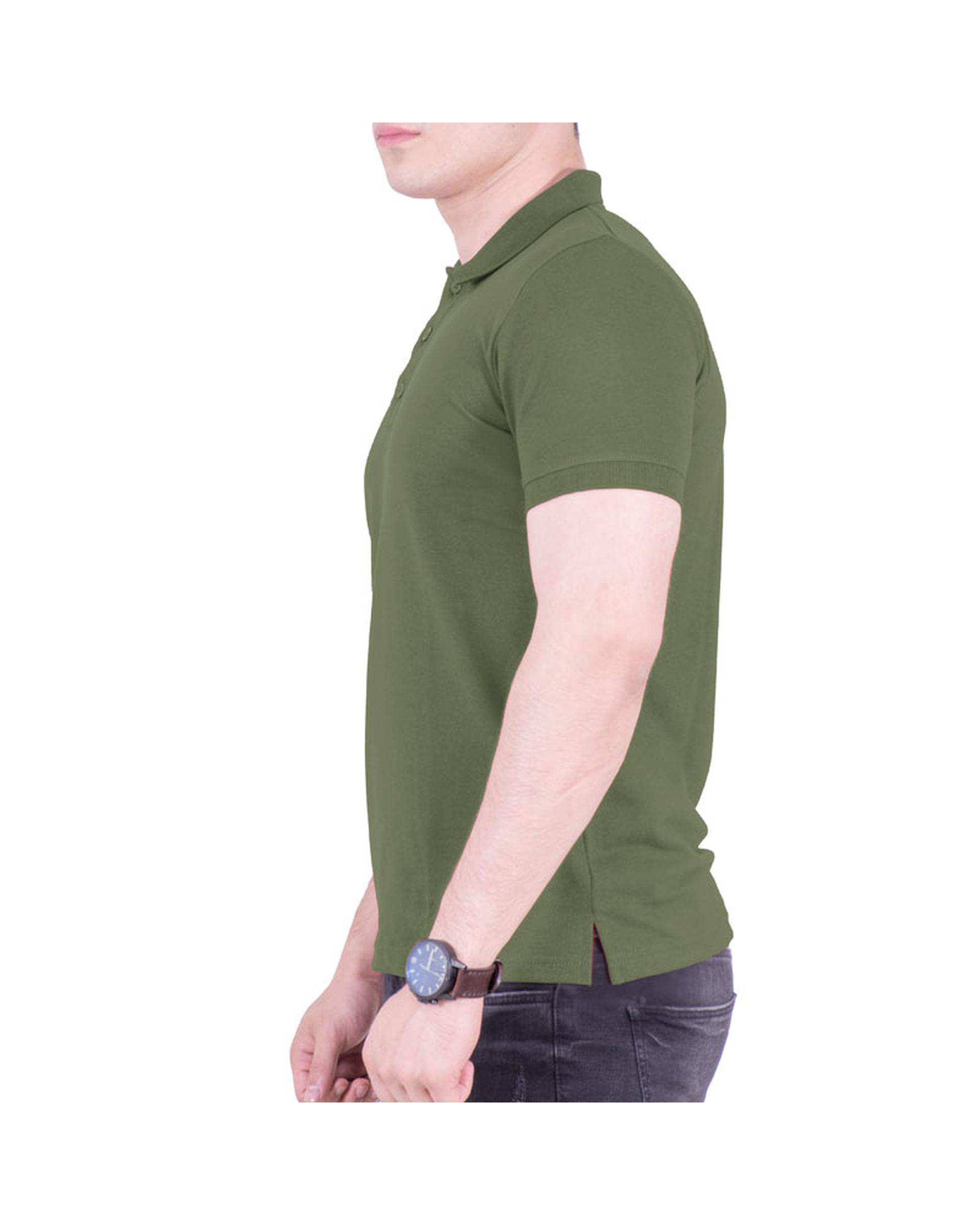 پولوشرت مردانه سبز یشمی سیمپل ورز Simple wears کد POS790