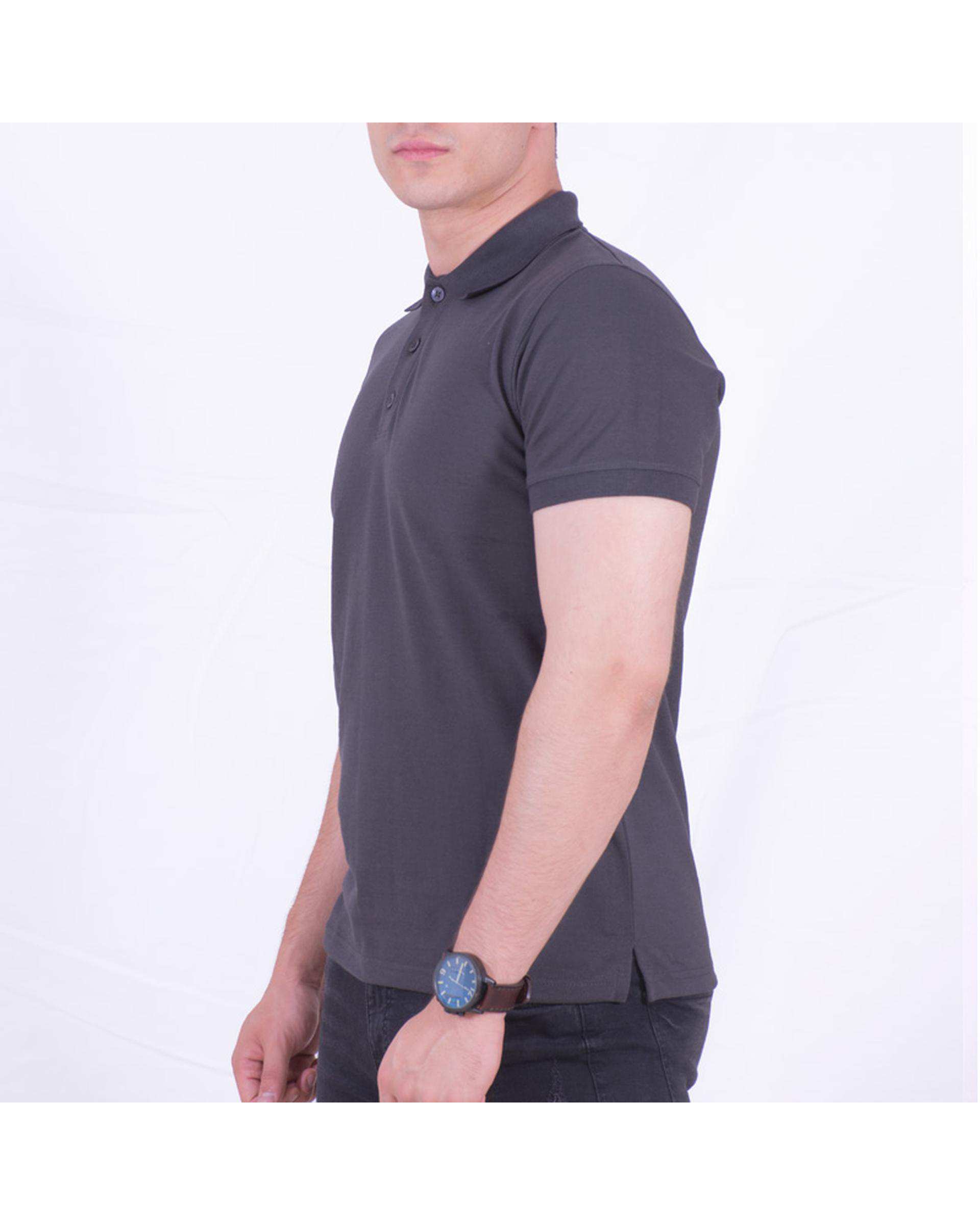 پولوشرت مردانه طوسی تیره سیمپل ورز Simple wears کد POS790