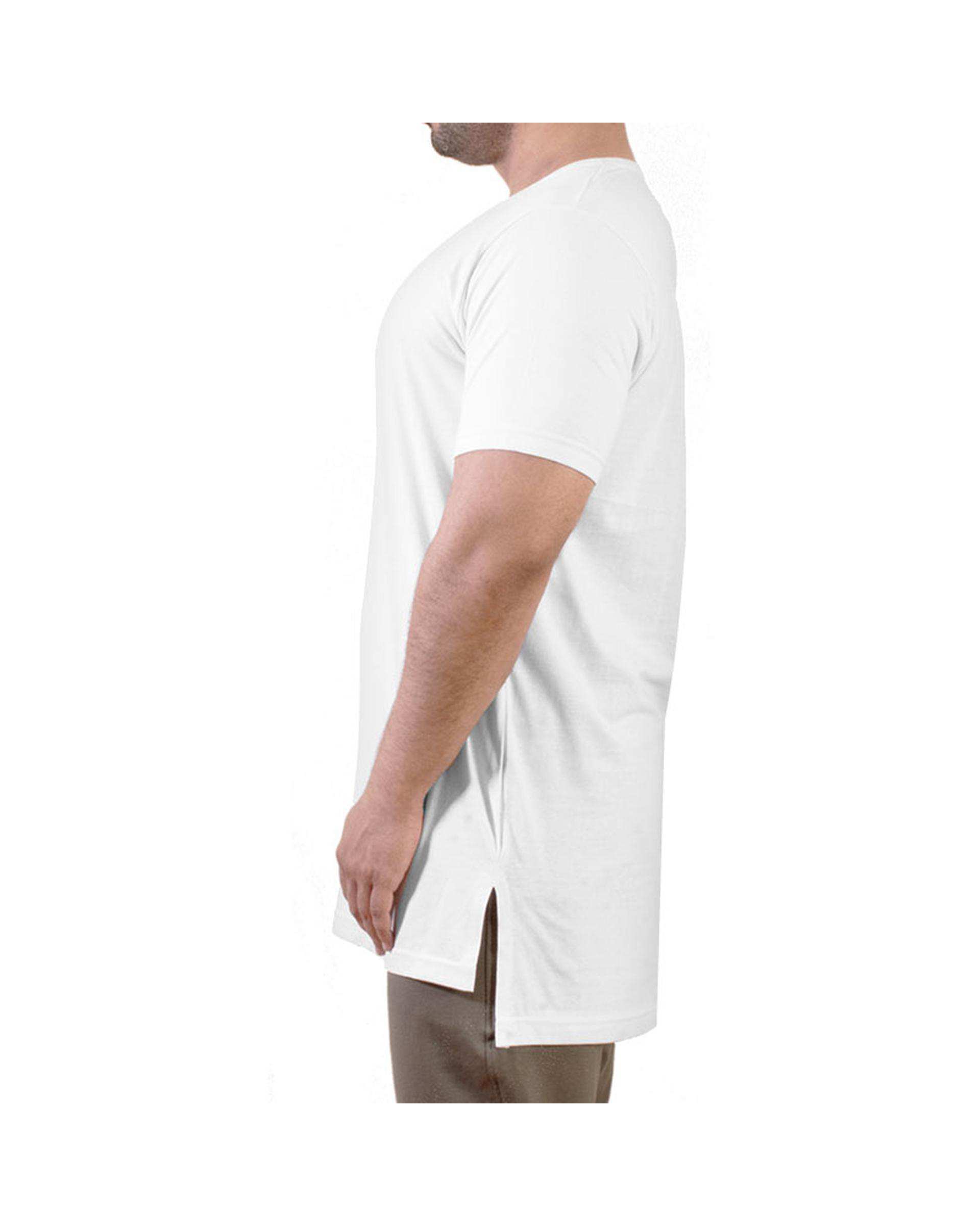 تی شرت مردانه لانگ سفید سیمپل ورز Simple wears کد TLL680