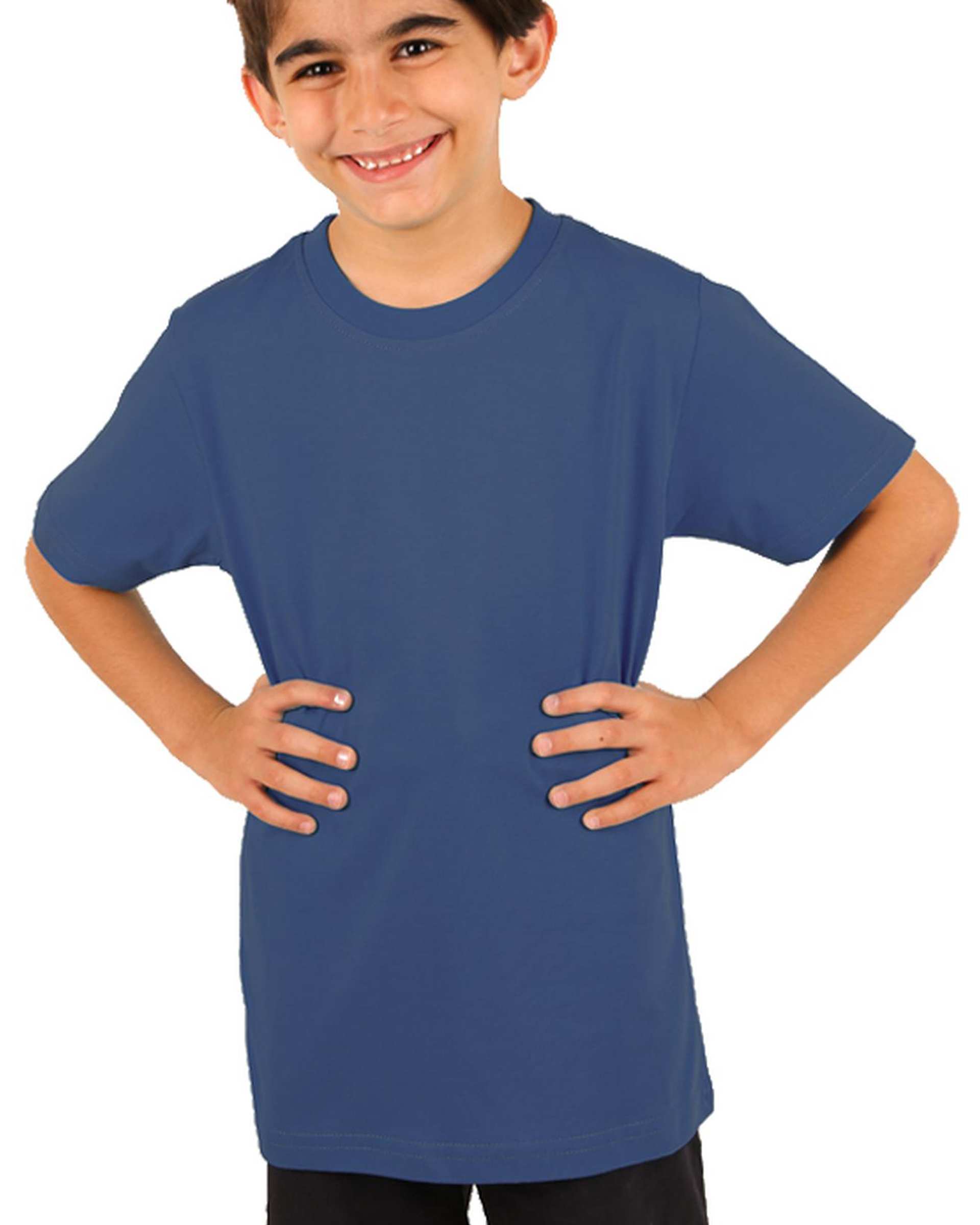 تی شرت بچه گانه آبی تیره سیمپل ورز Simple wears کد TBS550