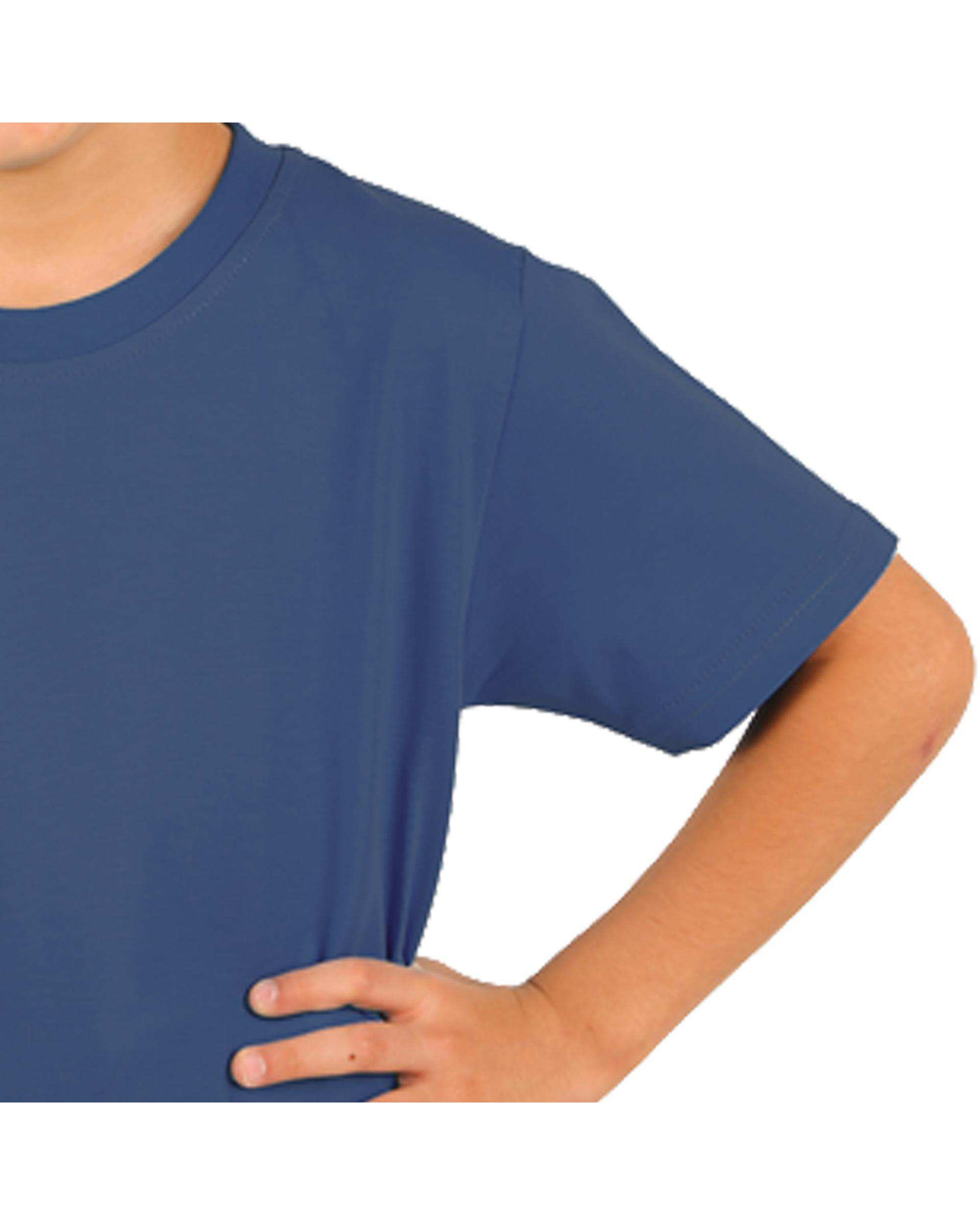 تی شرت بچه گانه آبی تیره سیمپل ورز Simple wears کد TBS550