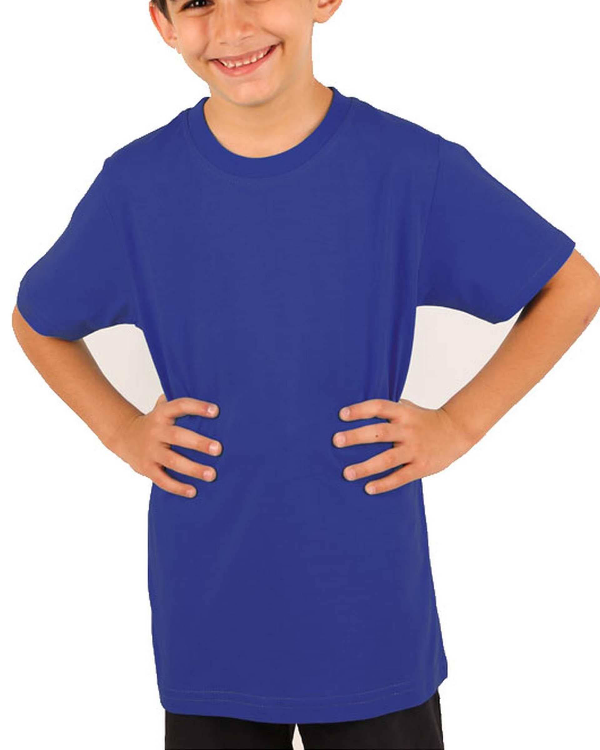 تی شرت بچه گانه آبی کاربنی سیمپل ورز Simple wears کد TBS550