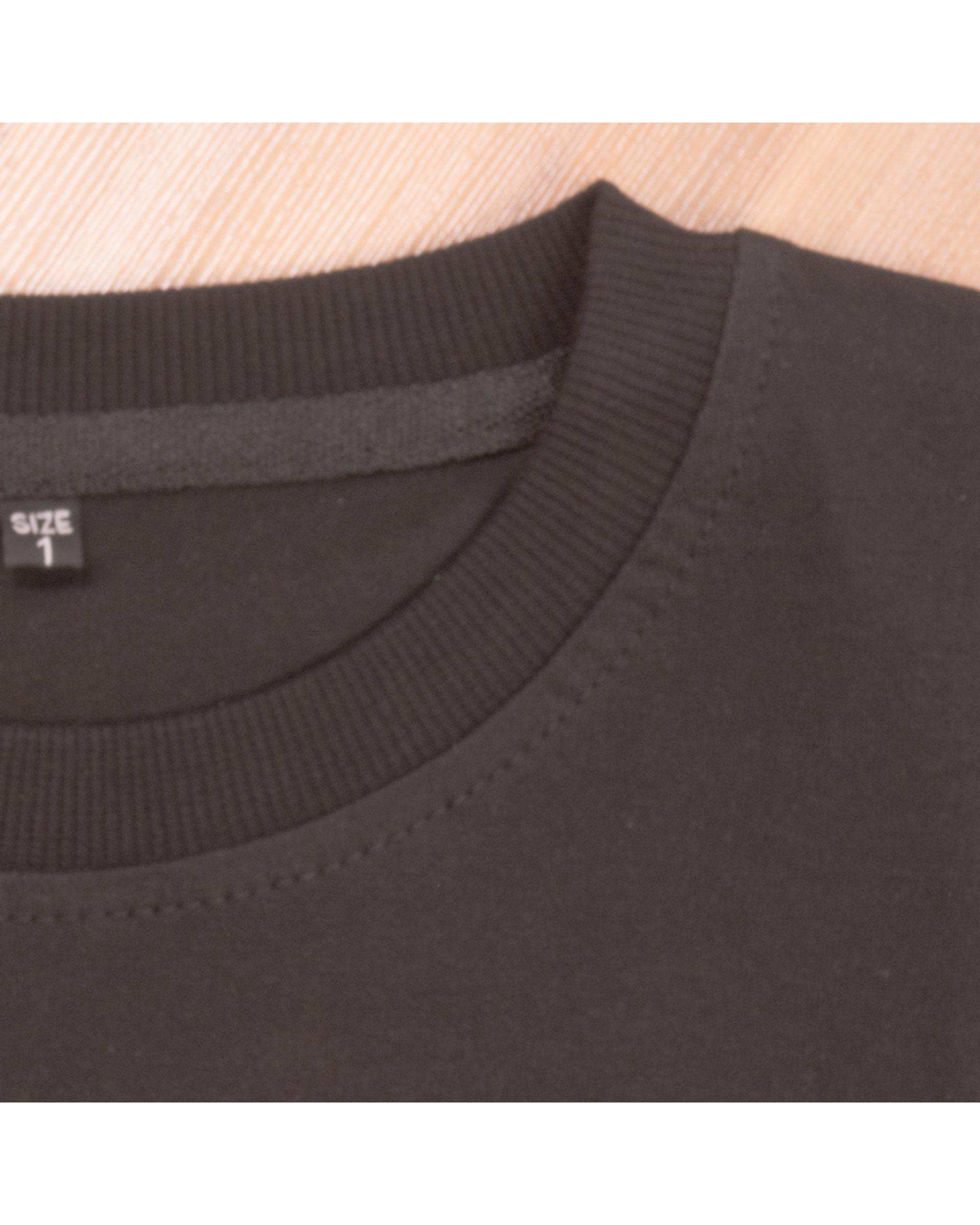 تی شرت بچه گانه مشکی سیمپل ورز Simple wears کد TBS550