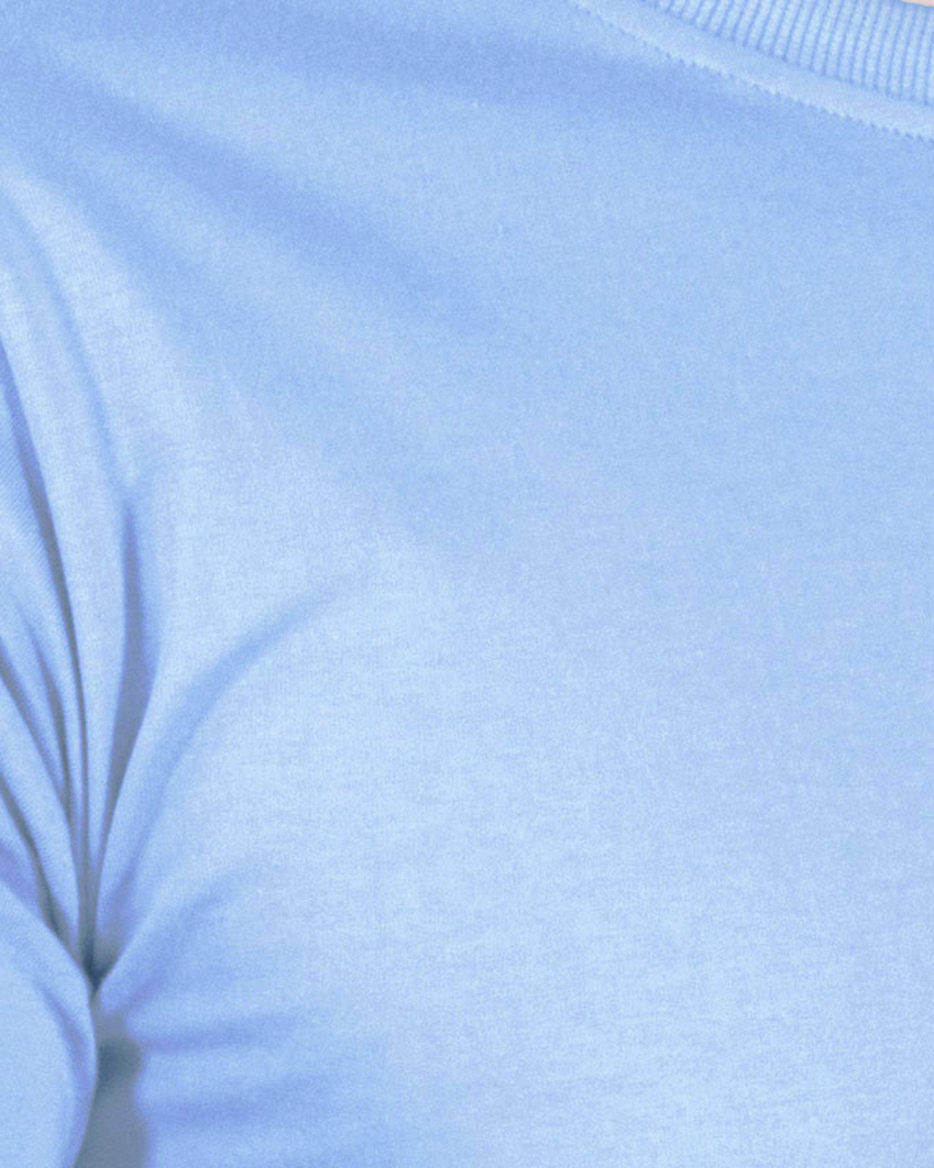 تی شرت مردانه آبی آسمانی سیمپل ورز Simple wears کد TSS590