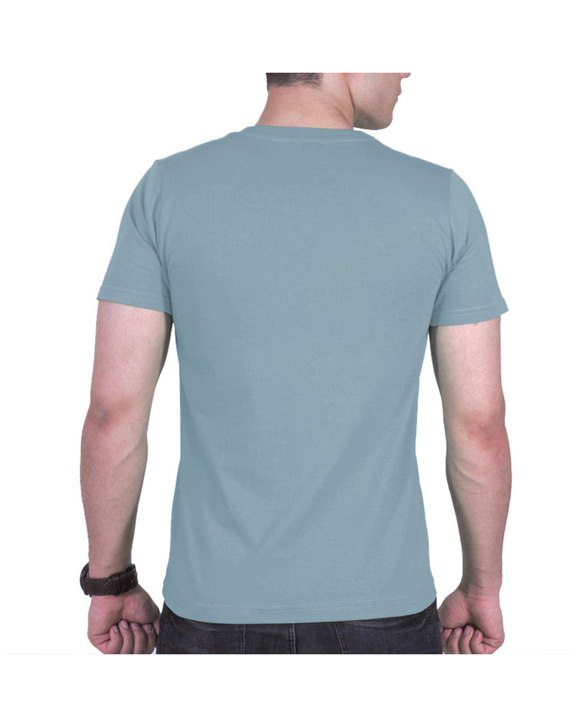 تی شرت مردانه آبی طوسی سیمپل ورز Simple wears کد TSS590