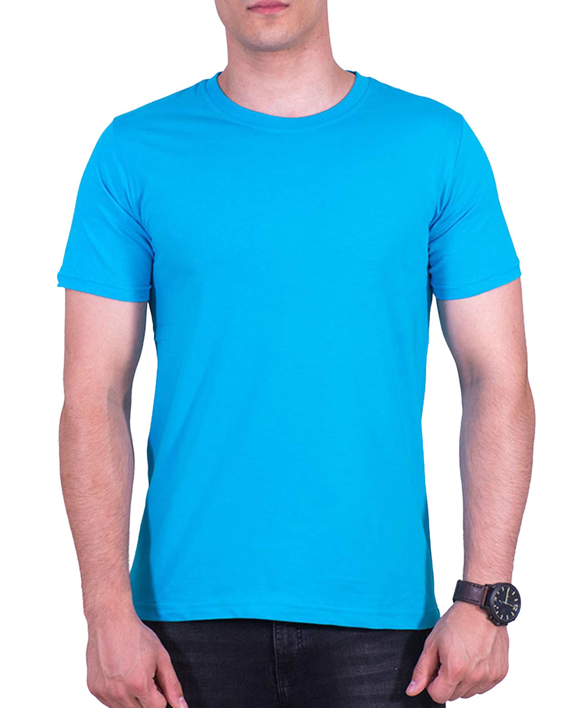 تی شرت مردانه آبی فیروزهای سیمپل ورز Simple wears کد TSS590