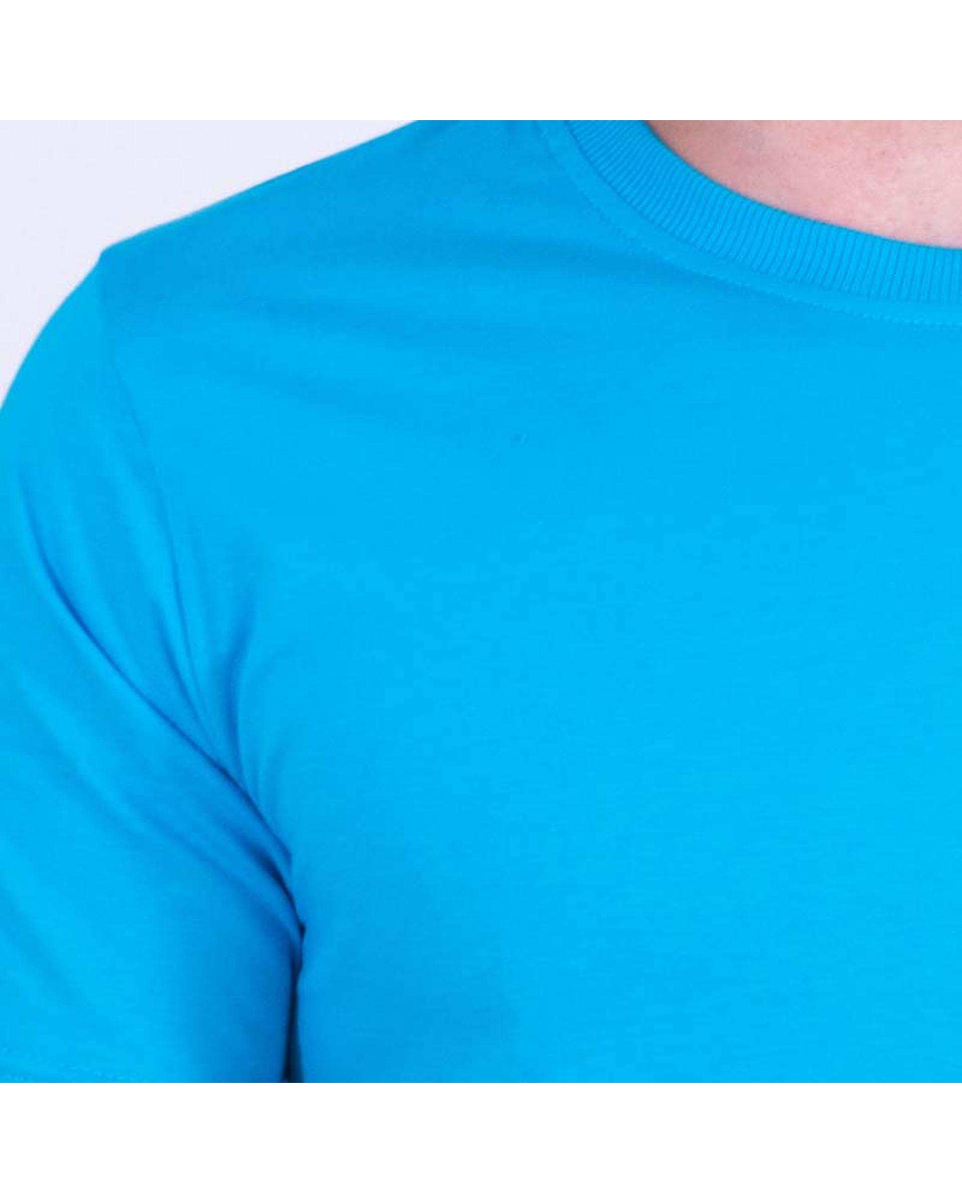 تی شرت مردانه آبی فیروزهای سیمپل ورز Simple wears کد TSS590