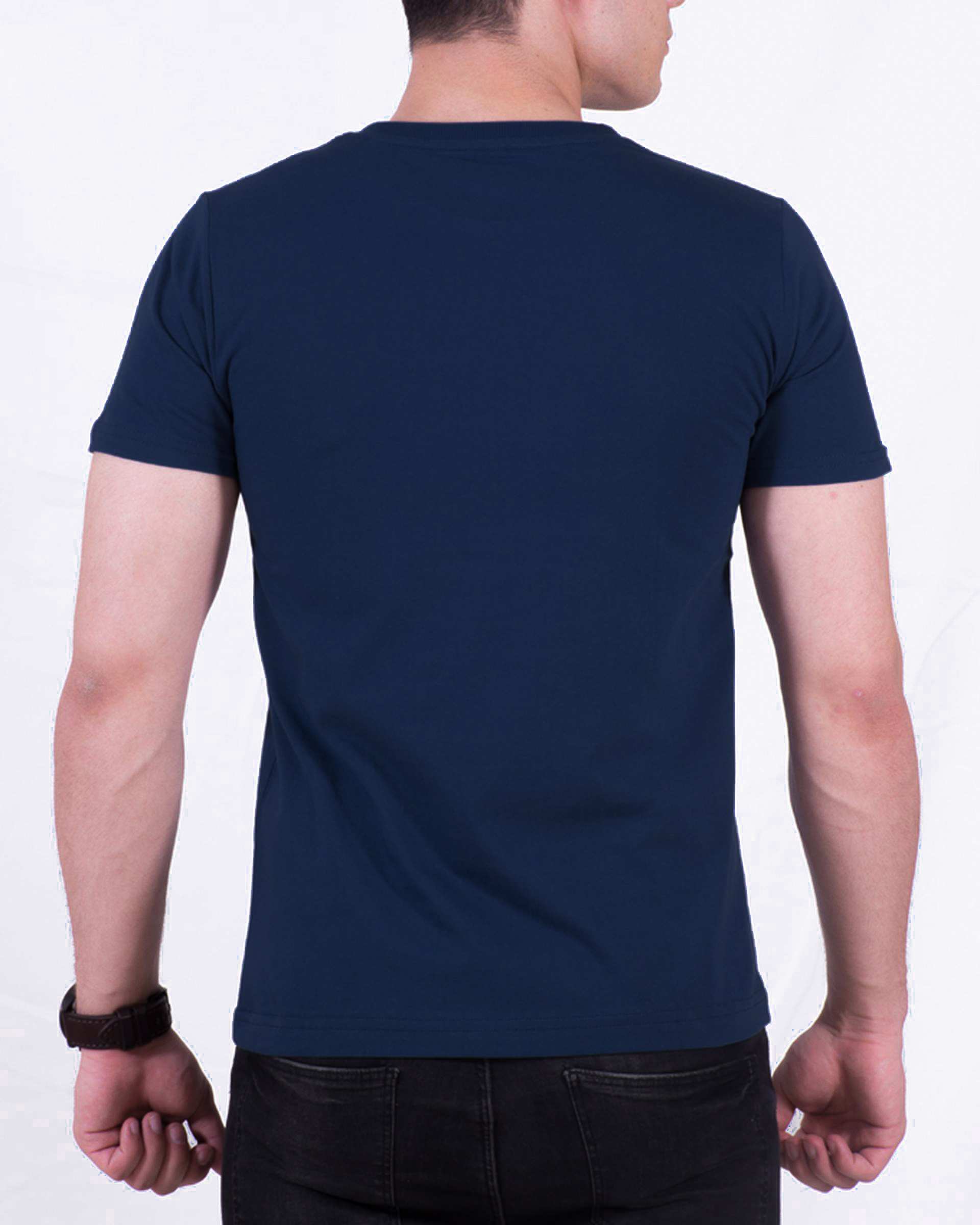 تی شرت مردانه آبی نفتی سیمپل ورز Simple wears کد TSS590