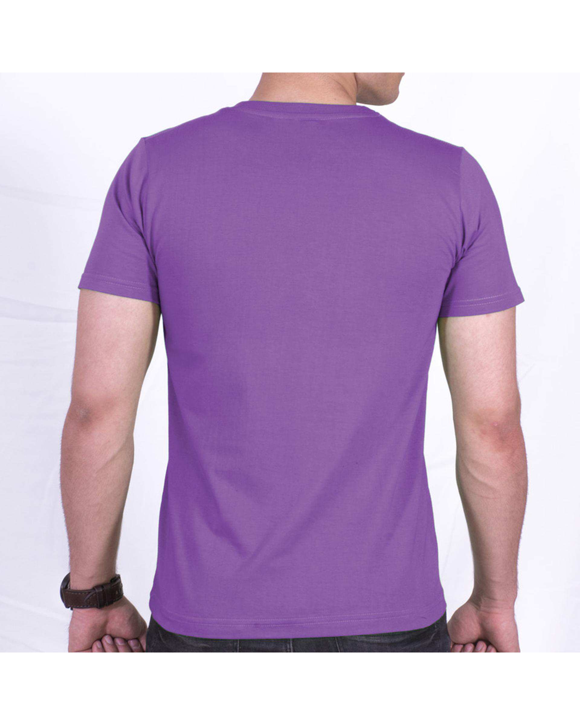 تی شرت مردانه بنفش سیمپل ورز Simple wears کد TSS590