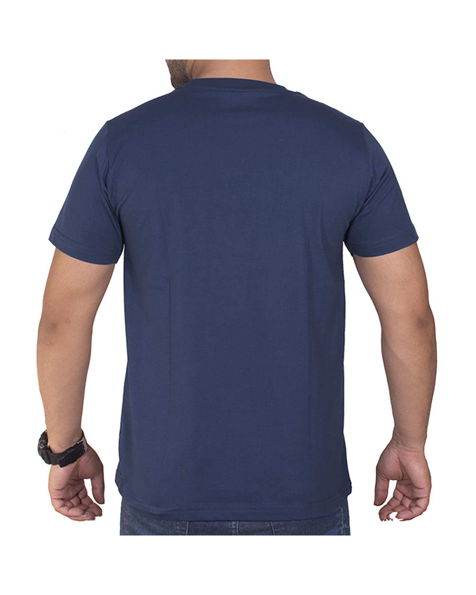 تی شرت مردانه سرمه ای سیمپل ورز Simple wears کد TSS590