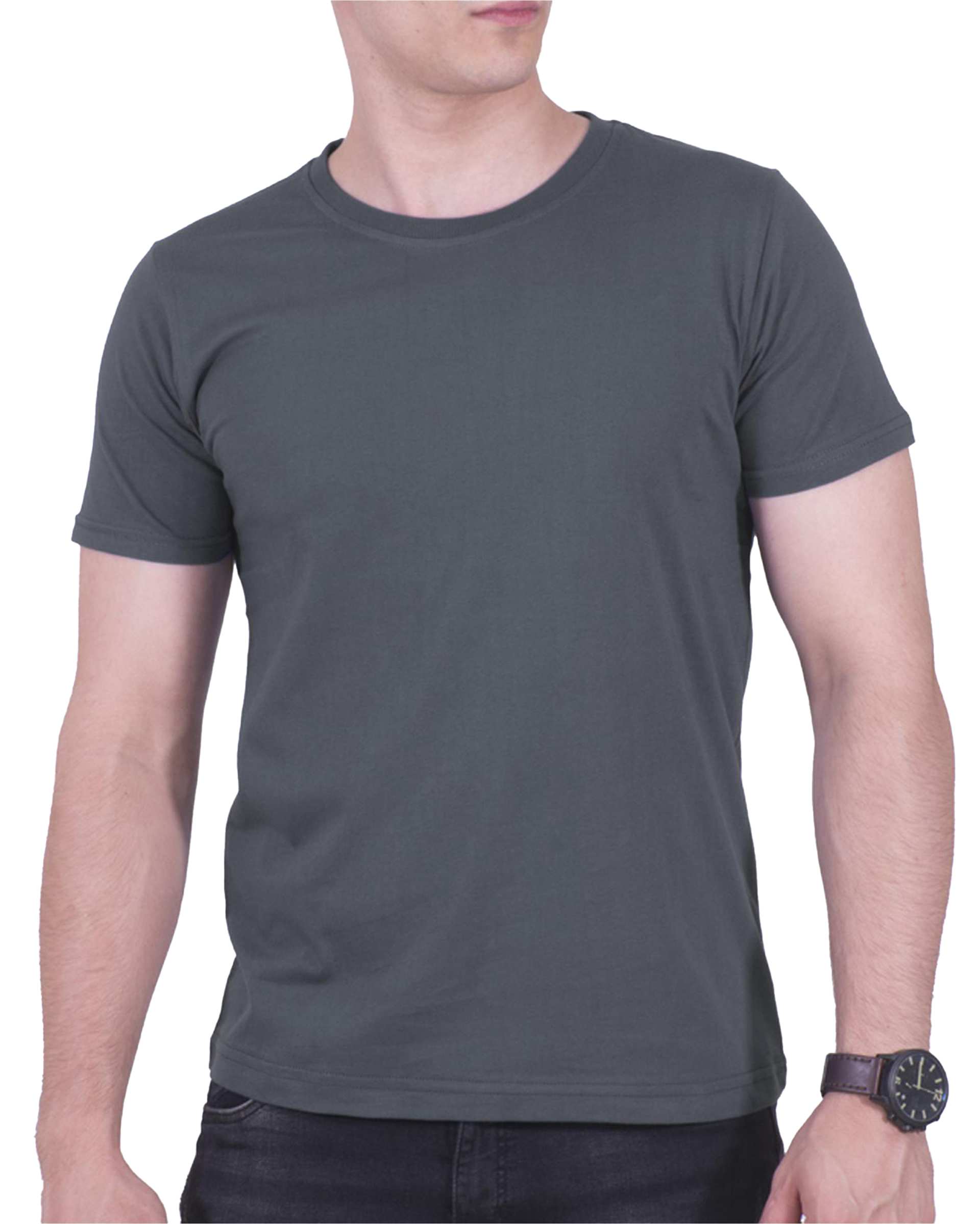 تی شرت مردانه طوسی تیره سیمپل ورز Simple wears کد TSS590