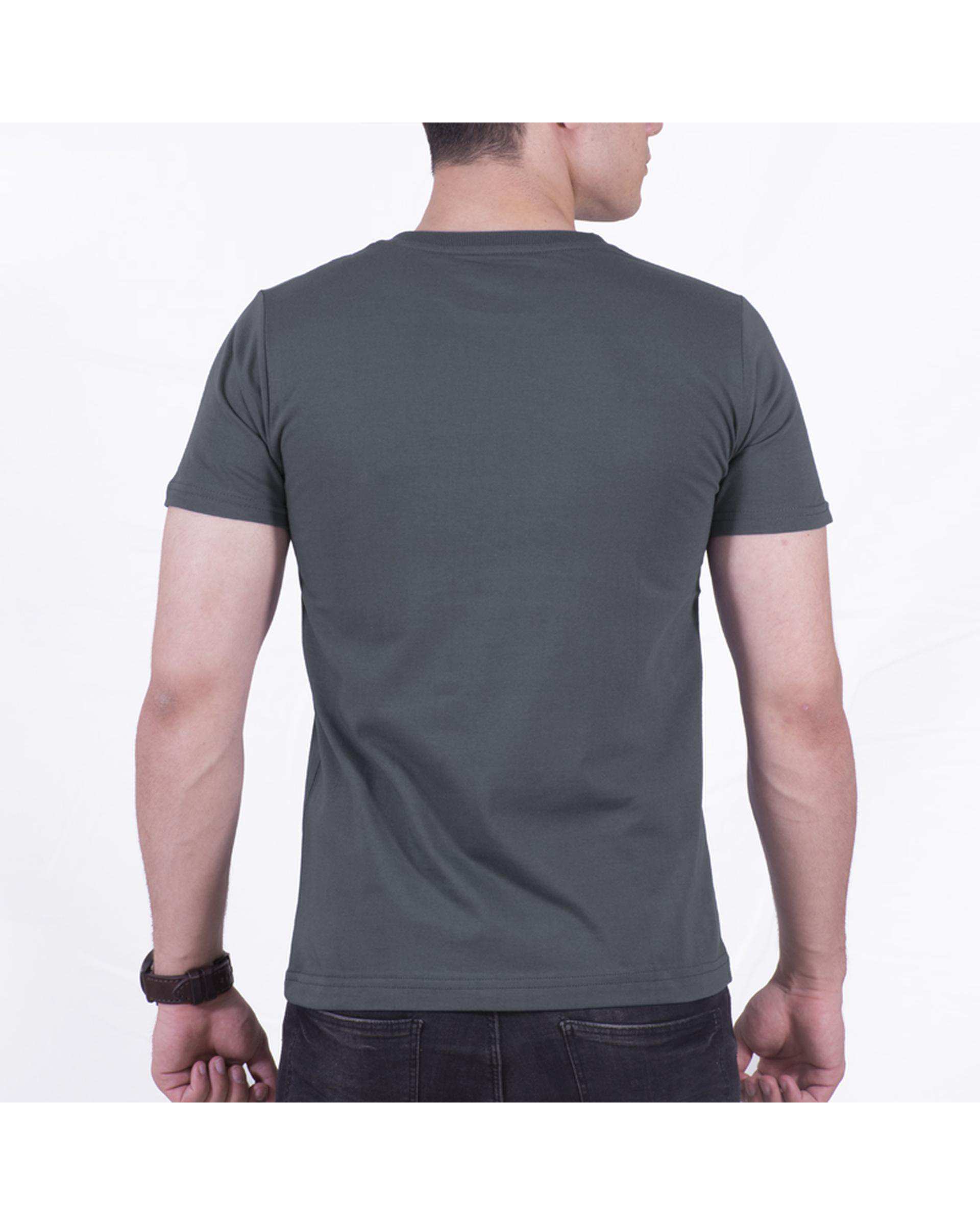 تی شرت مردانه طوسی تیره سیمپل ورز Simple wears کد TSS590