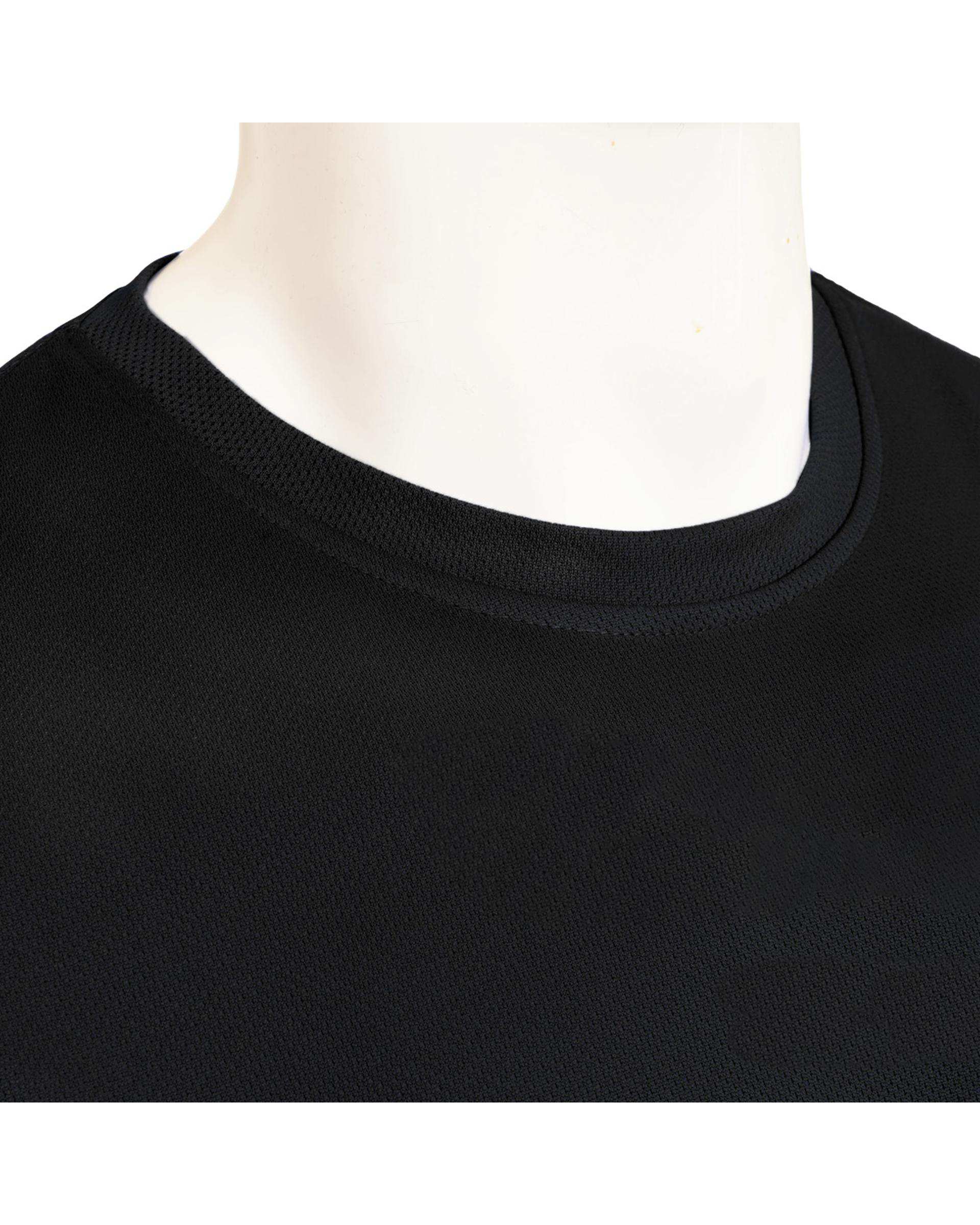 تی شرت ورزشی مردانه مشکی سیمپل ورز Simple wears کد TAS110