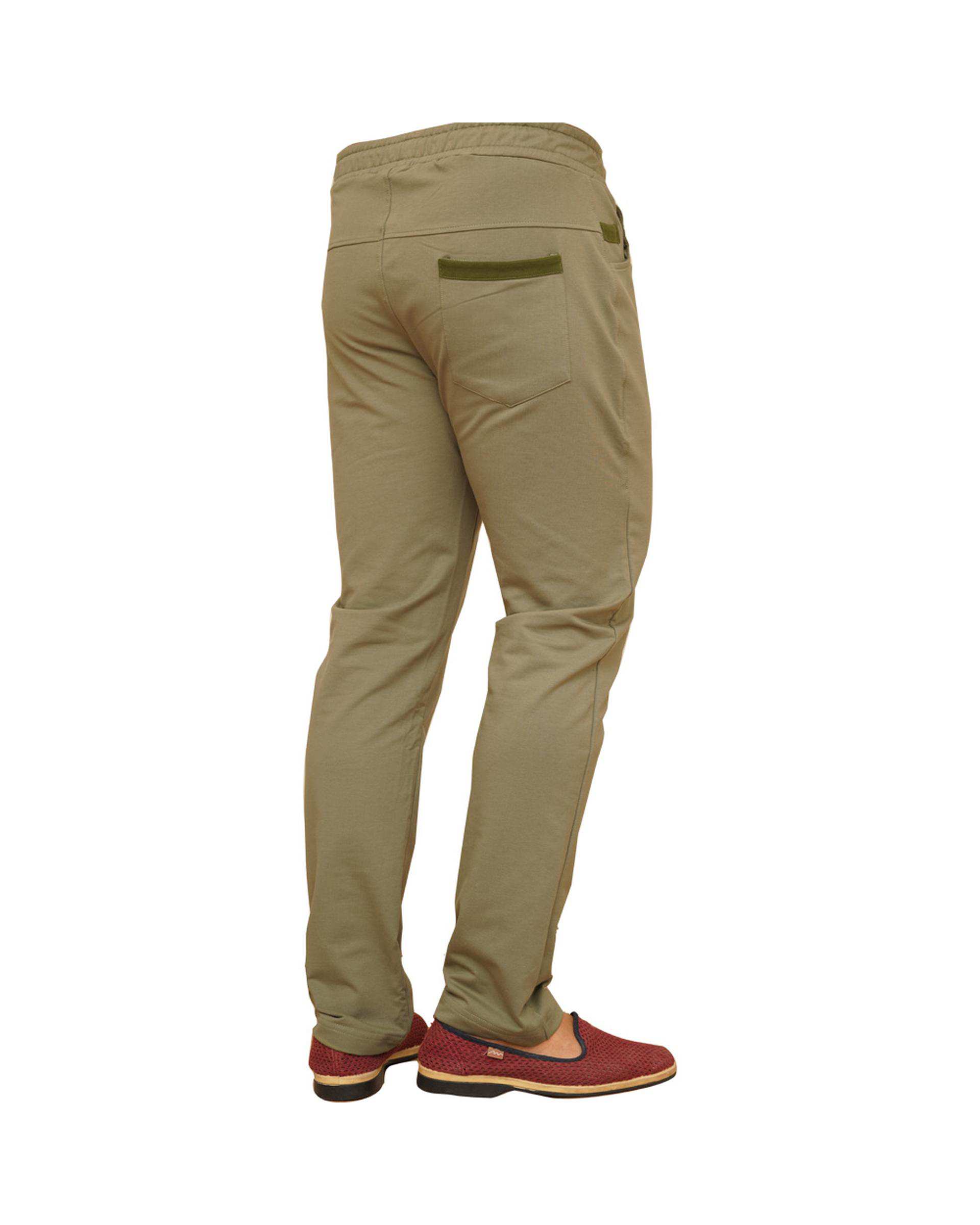 شلوار اسلش مردانه سبز ارتشی سیمپل ورز Simple wears کد PLO750