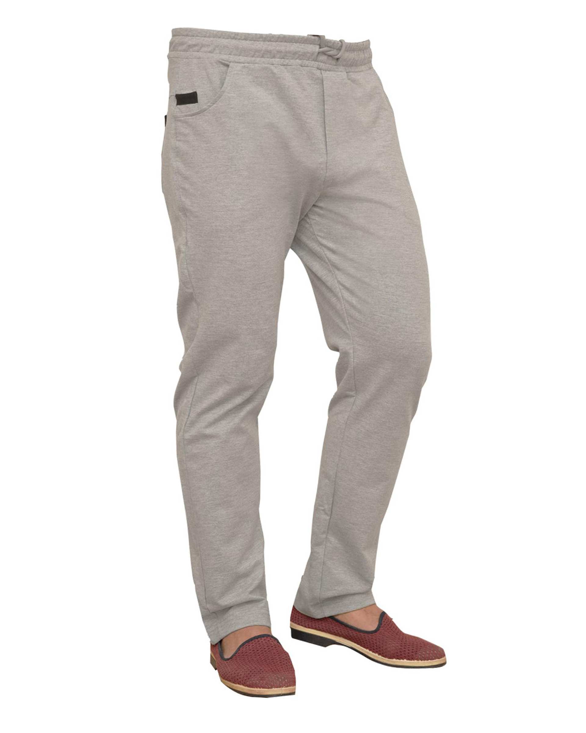 شلوار اسلش مردانه طوسی ملانژ سیمپل ورز Simple wears کد PLO750