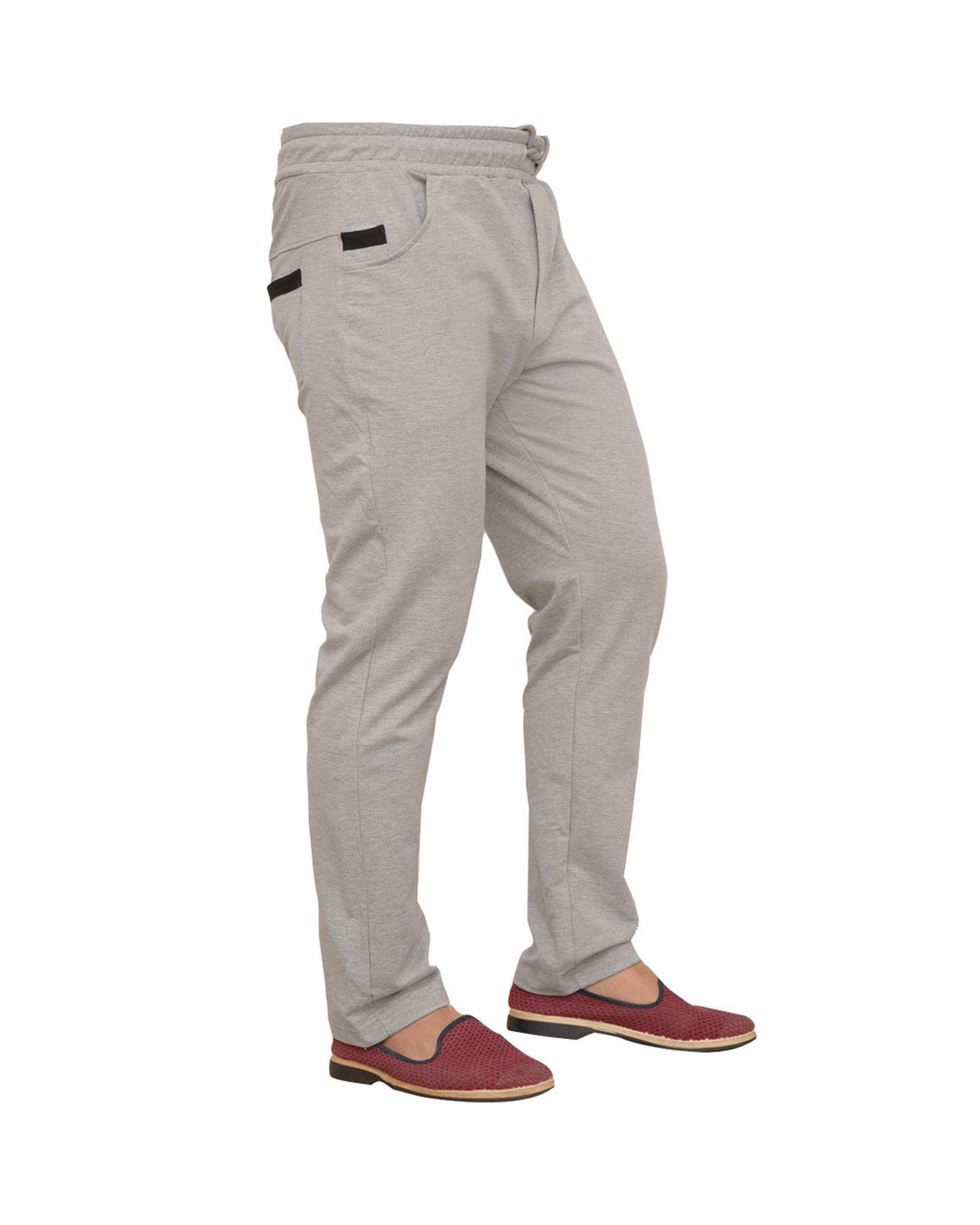 شلوار اسلش مردانه طوسی ملانژ سیمپل ورز Simple wears کد PLO750