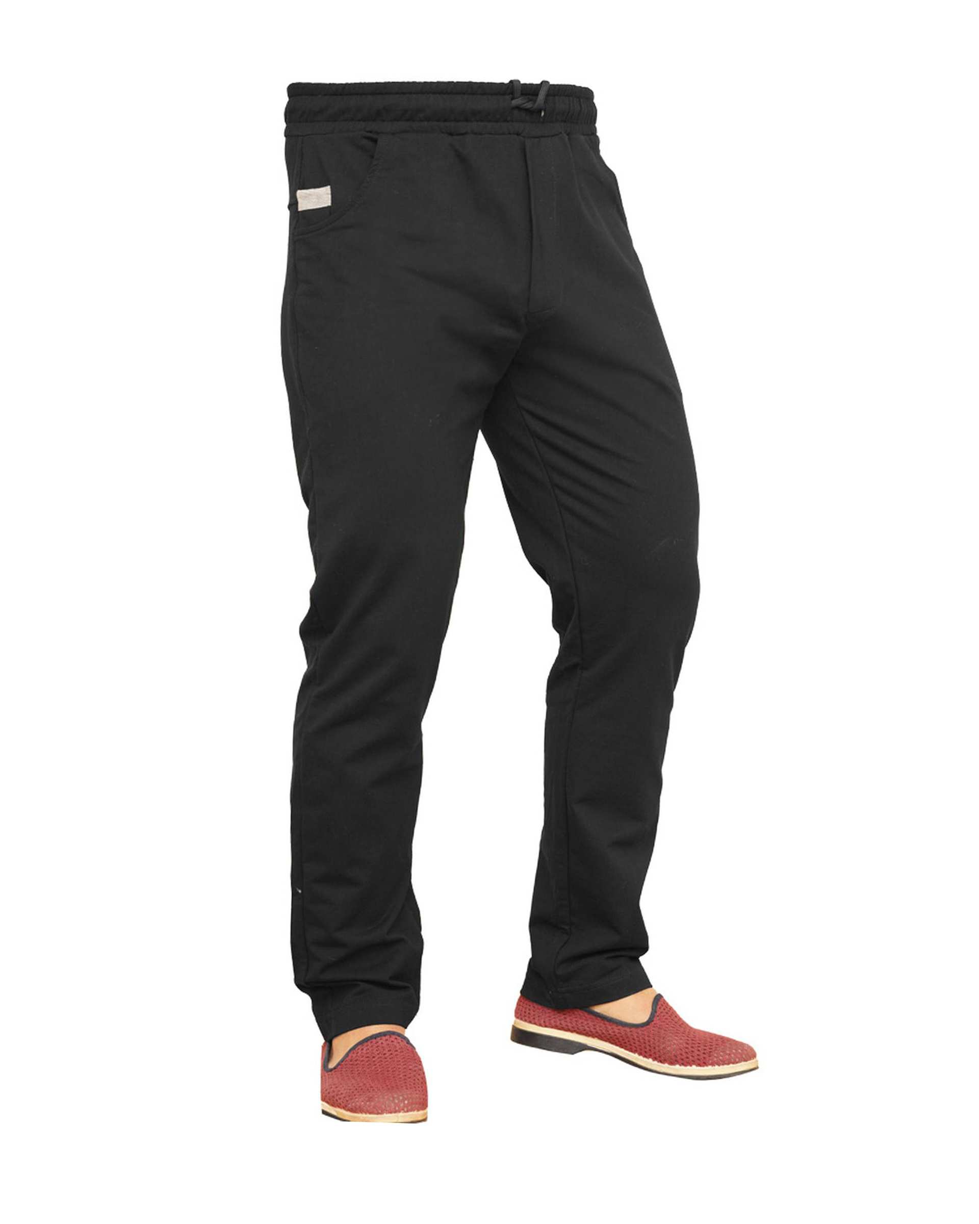 شلوار اسلش مردانه مشکی سیمپل ورز Simple wears کد PLO750