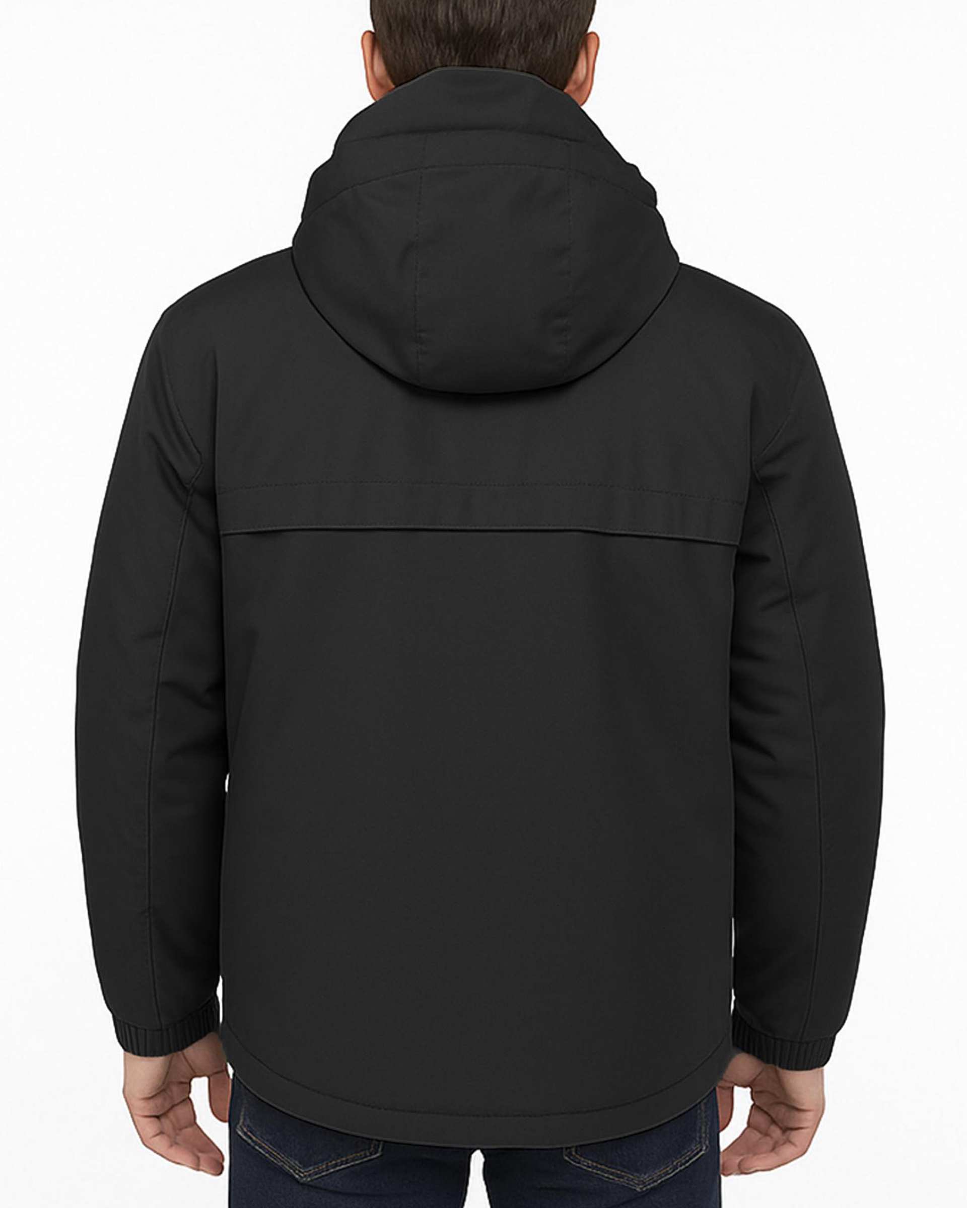 کاپشن کلاه دار مردانه مشکی فدیکو Fedyco کد 10719040