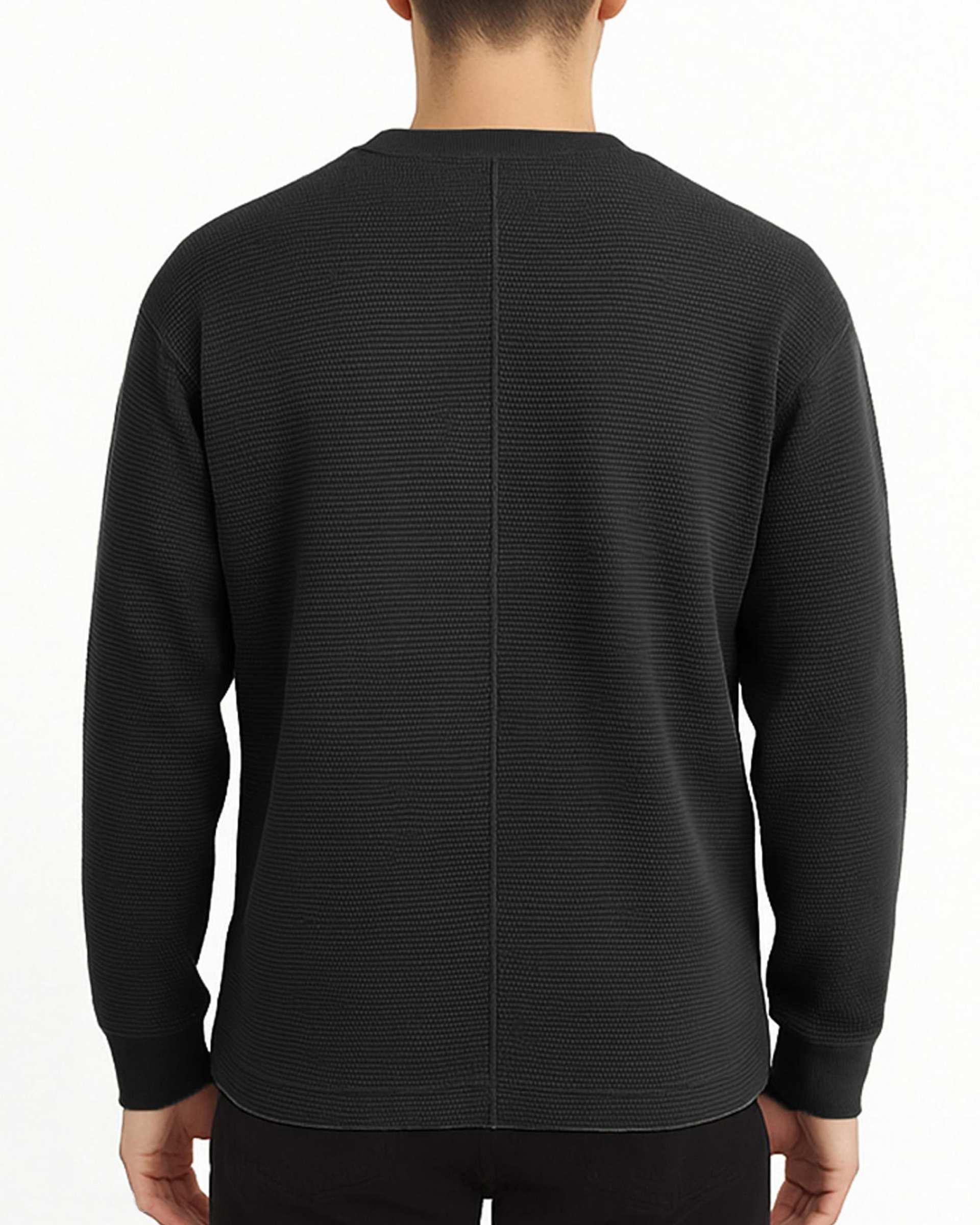 سویشرت مردانه بیسکویتی مشکی فدیکو Fedyco کد 103270100